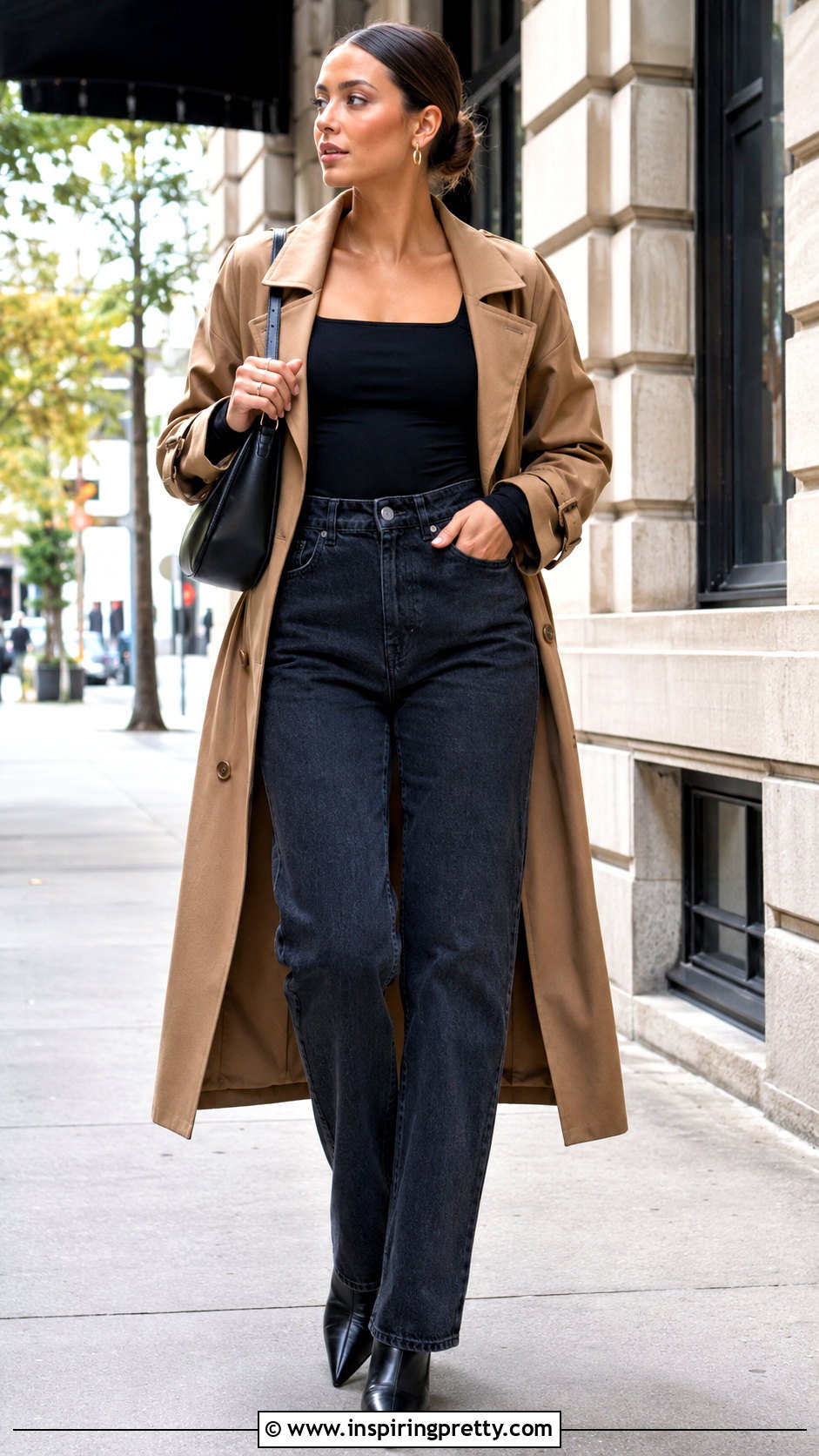 Long Sleeve Bra Top With High Waisted Jeans - 20 bra shirt top outfit ideas