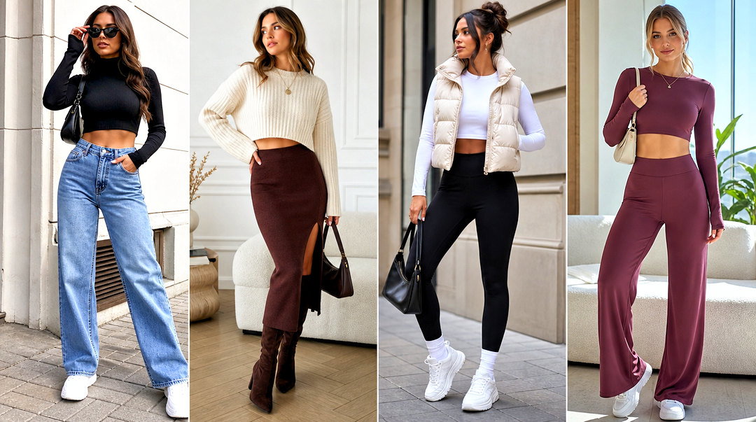 50 Long Sleeve Crop Top Outfits for Fresh Street Style Ideas