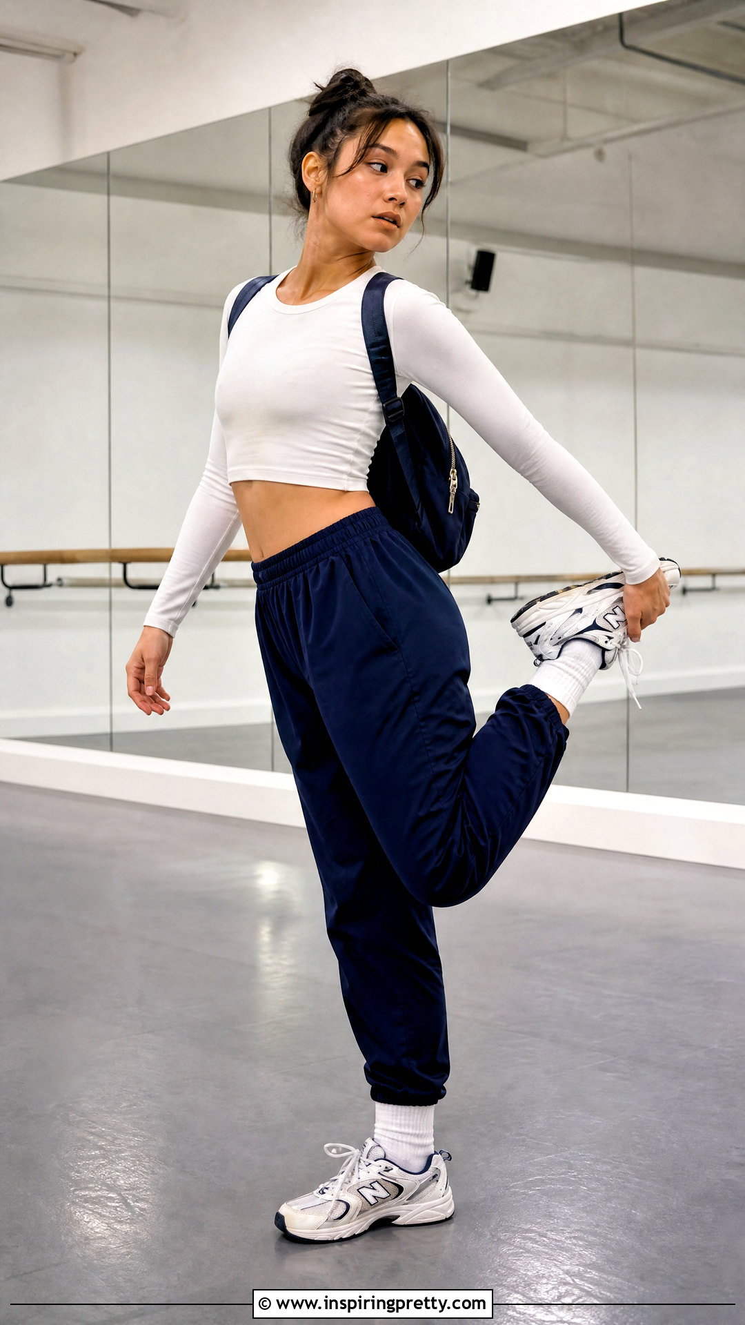 Long Sleeve Crop Top With Track Pants - 25 Long Sleeve Crop Top Workout outfit ideas