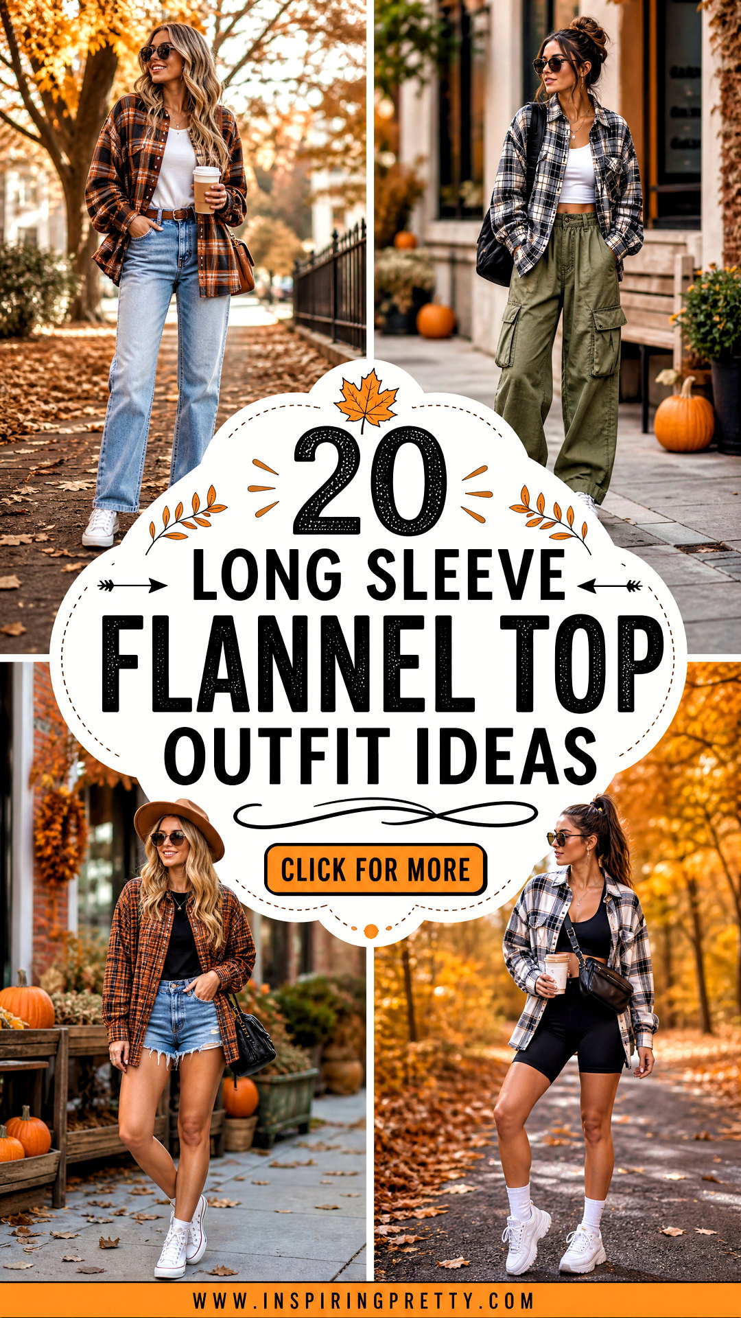 20 Long Sleeve Flannel Top Outfit Ideas for Cozy Fall Style - 20 Long Sleeve Flannel Top Outfit Ideas for Cozy Fall Style