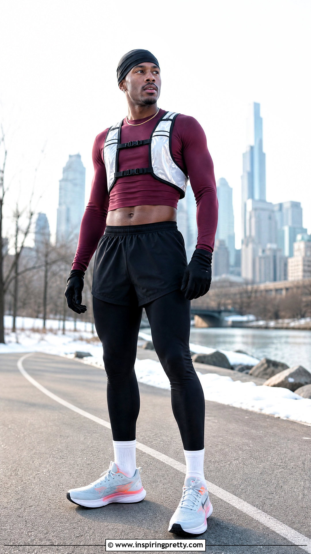 Long Sleeve Mens Crop Top With Running Tights - 20 mens workout crop tops
