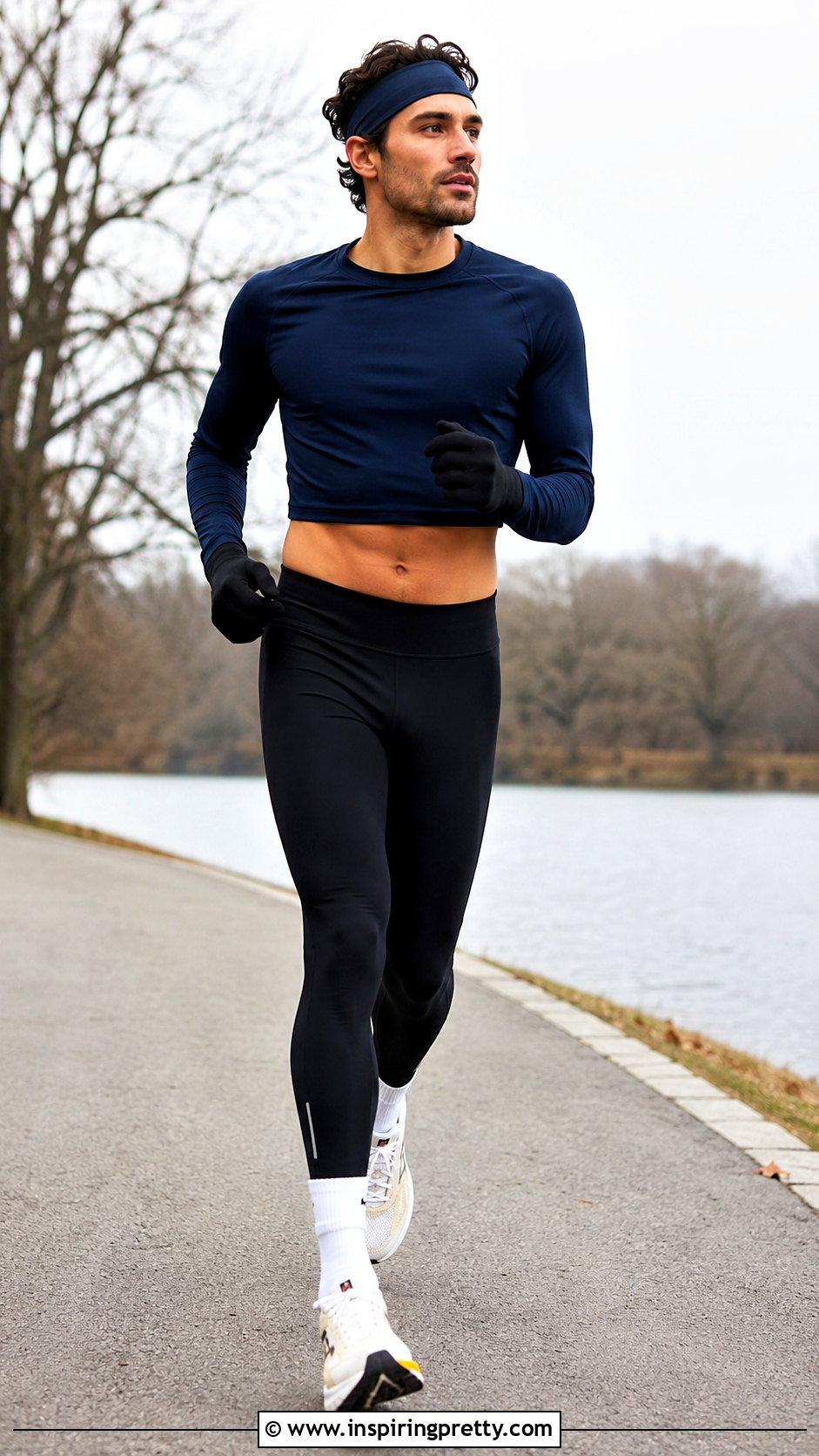 Long Sleeve Mens Running Crop Top With Tights - 20 Mens Running Crop Tops
