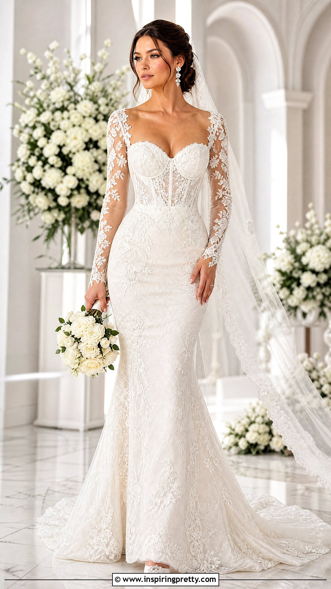 Long Sleeve Mermaid Wedding Dress With Corset Top - 25 Mermaid Wedding Dress With Corset Top outfit ideas