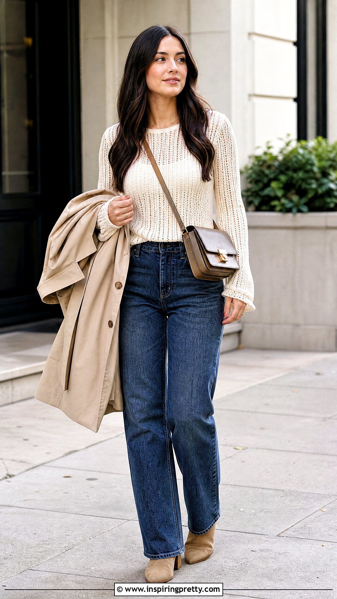 Long Sleeve Ribbed Crochet Top With Jeans - 25 ribs crochet tops