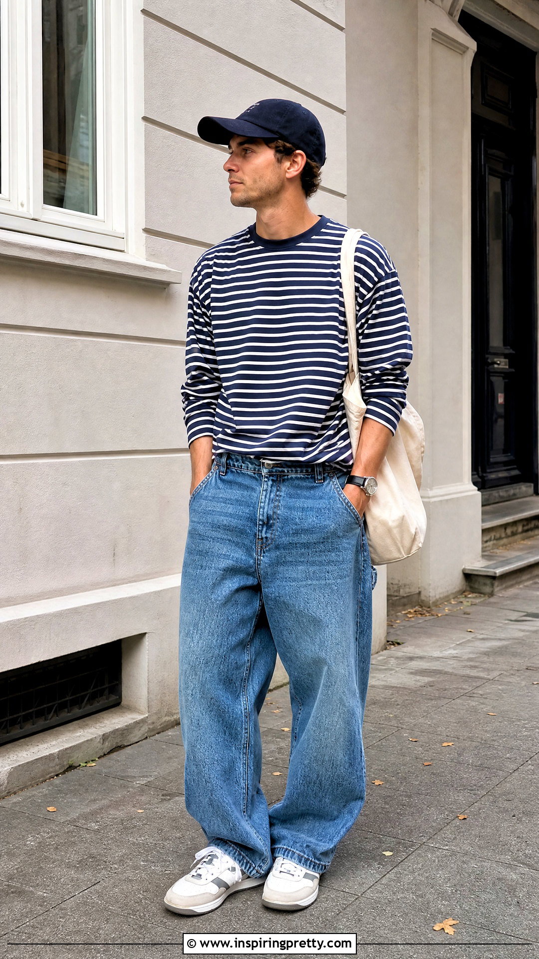 Long Sleeve T Shirt With Baggy Jeans - 20 tops to wear with baggy jeans men