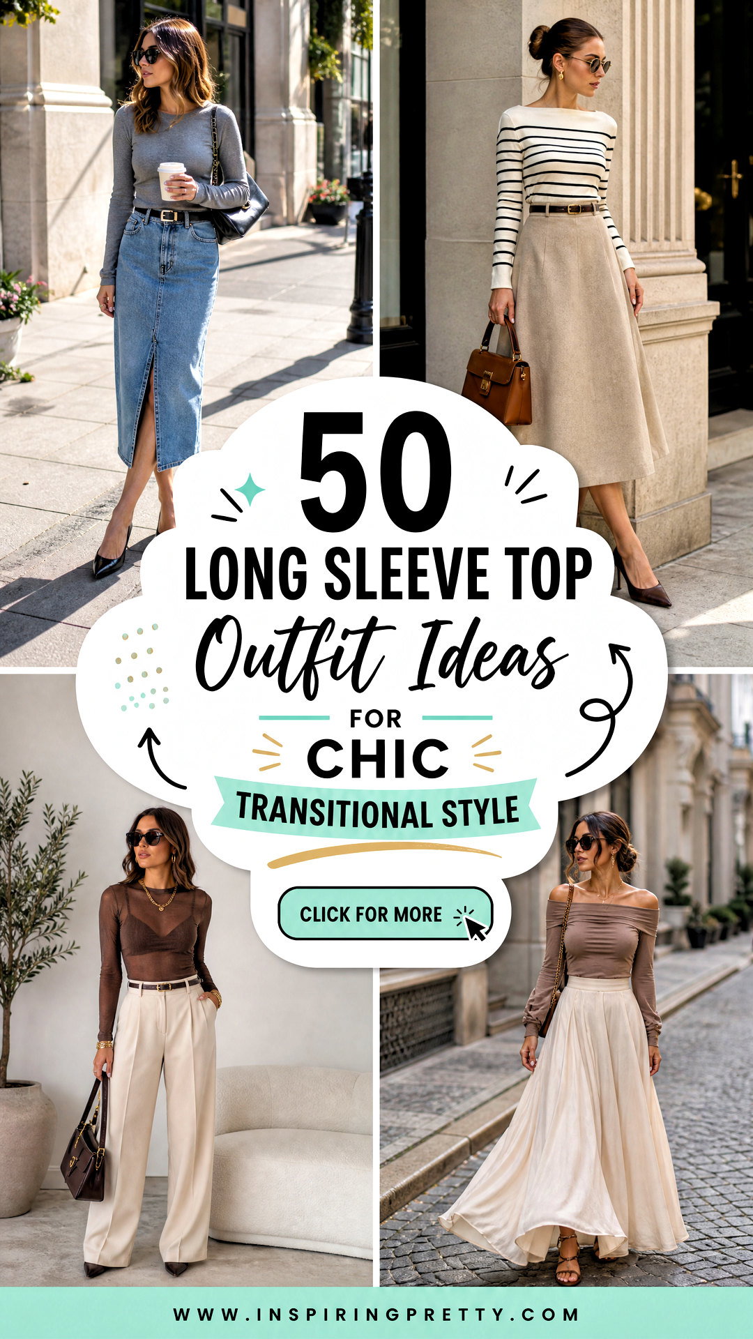 50 Long Sleeve Top Outfit Ideas for Chic Transitional Style - 50 Long Sleeve Top Outfit Ideas for Chic Transitional Style
