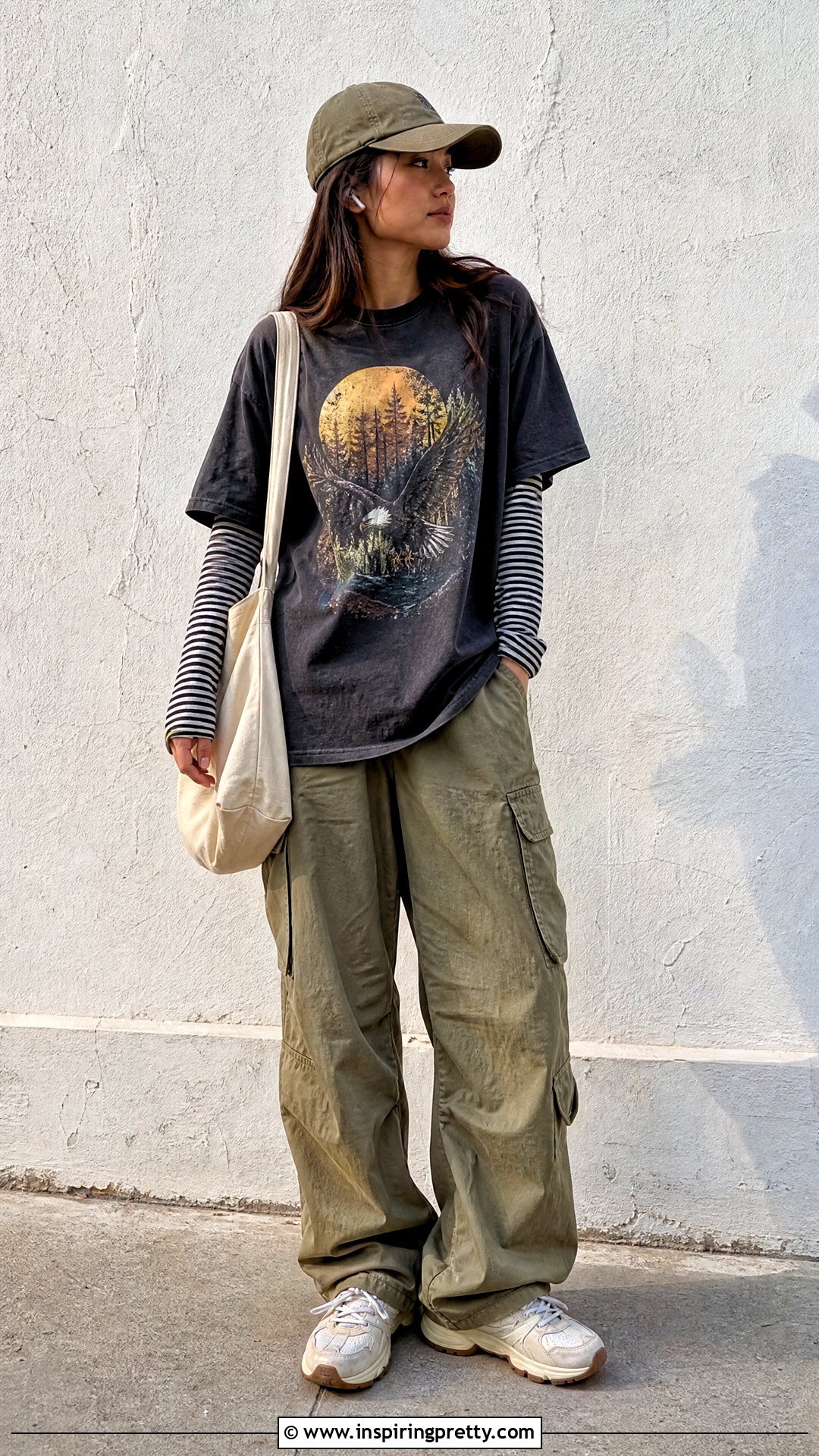 Long Sleeve Top Under Graphic T Shirt Outfit - 20 Multi Layered Tops outfit ideas