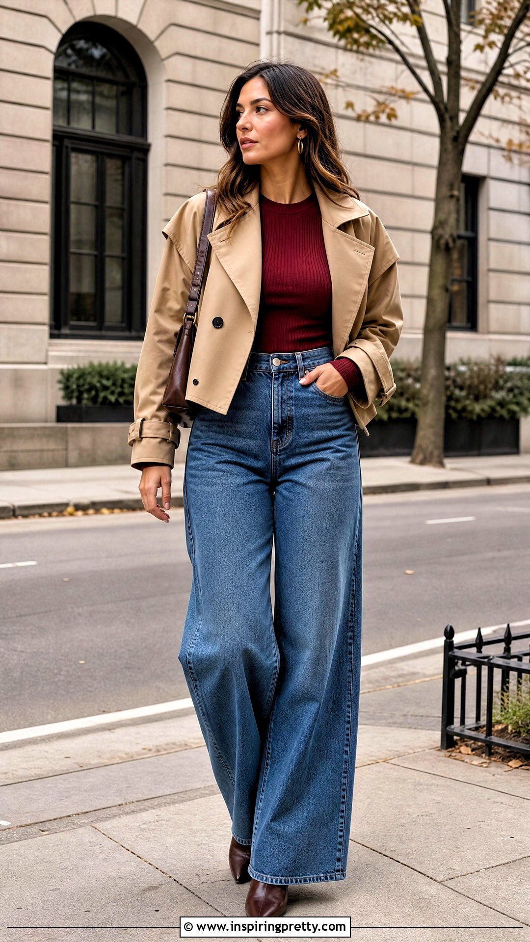 Long Sleeve Top With Wide Leg Jeans - 50 tops for women