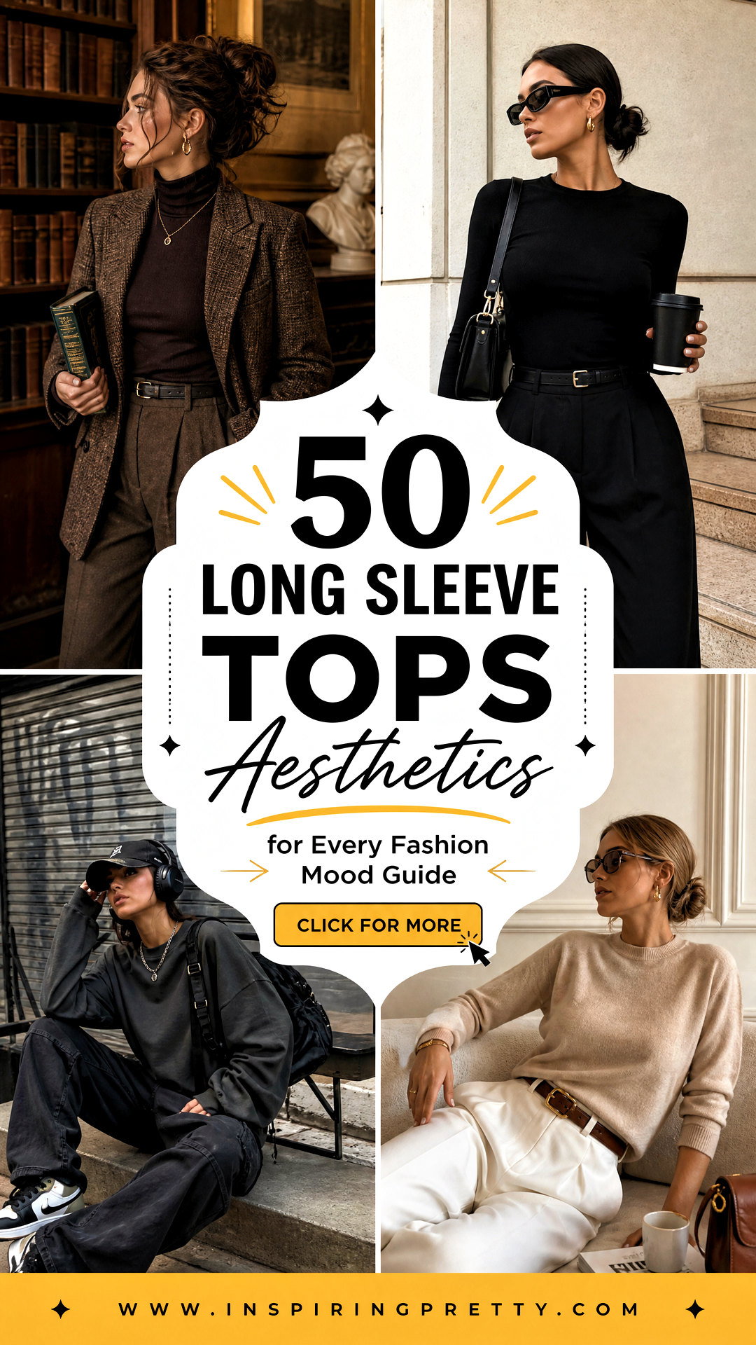50 Long Sleeve Tops Aesthetics for Every Fashion Mood Guide - 50 Long Sleeve Tops Aesthetics for Every Fashion Mood Guide