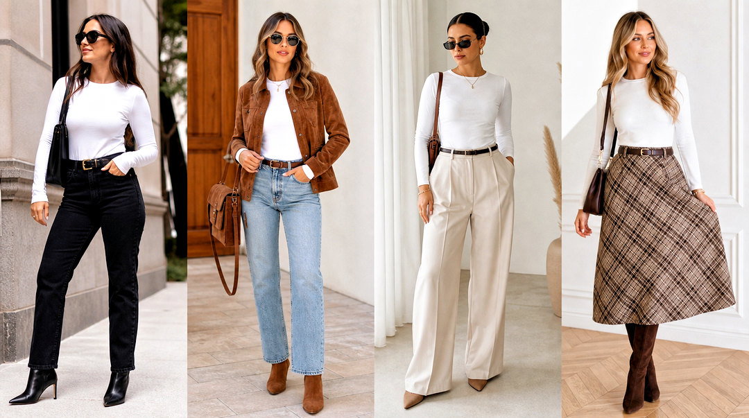 50 Long Sleeve White Top Outfits for Fresh Minimal Style