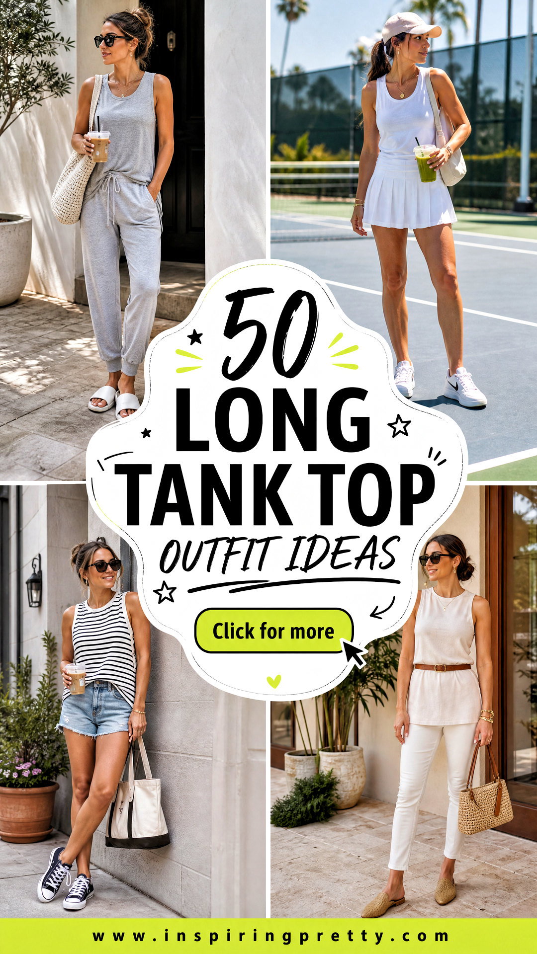 50 Long Tank Top Outfit Ideas for Effortless Summer Style - 50 Long Tank Top Outfit Ideas for Effortless Summer Style