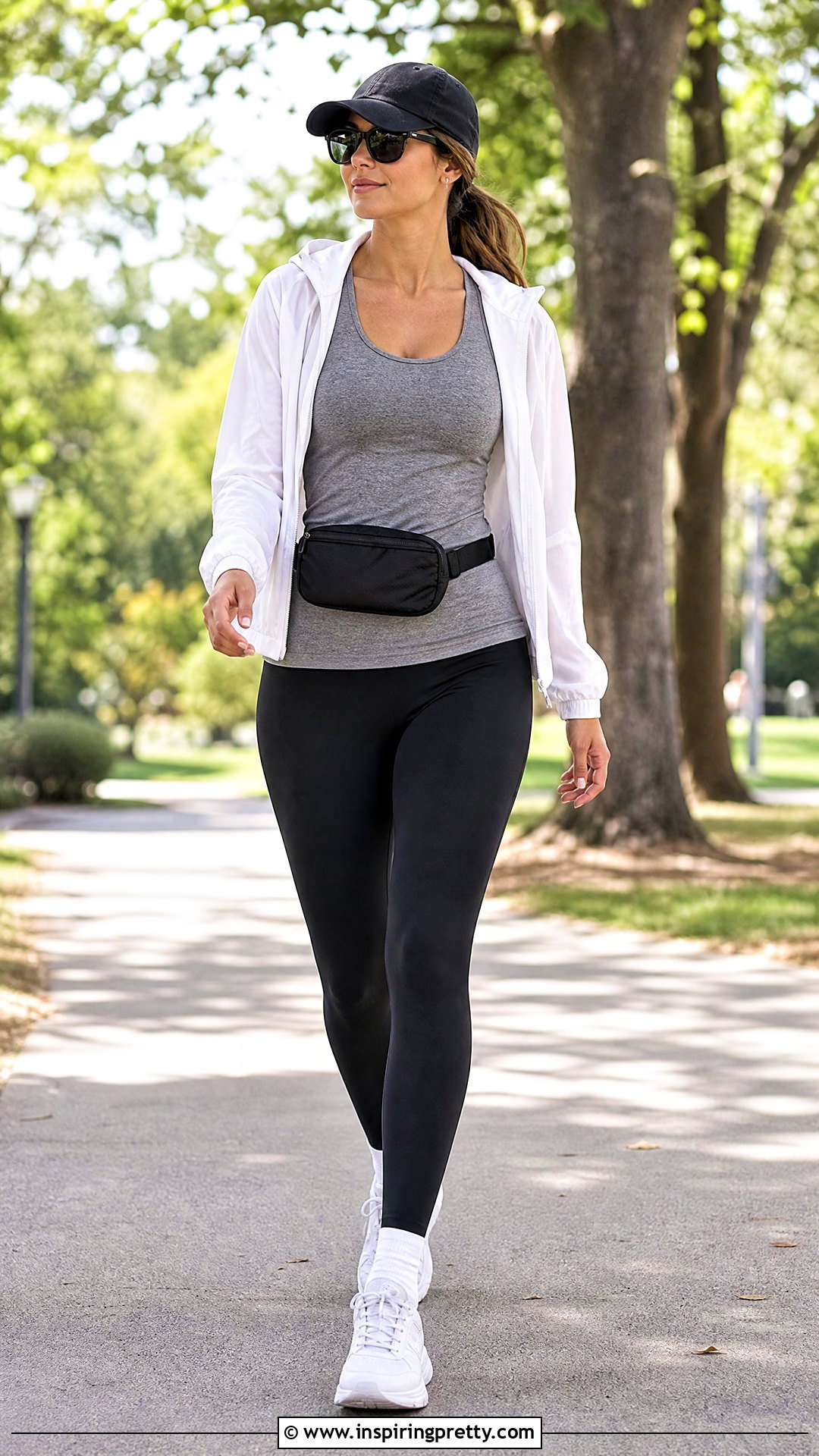 Long Tank Top With Leggings And Jacket - 20 basic tank top essentials
