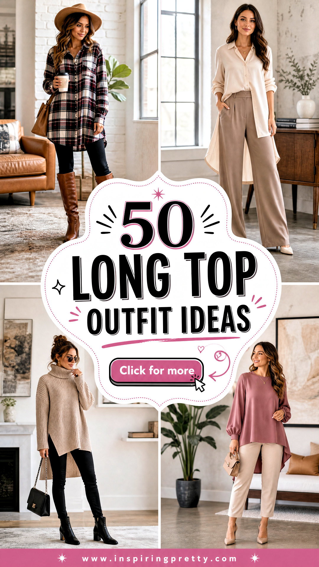 50 Long Top Outfit Ideas for Chic Everyday Layering Looks - 50 Long Top Outfit Ideas for Chic Everyday Layering Looks
