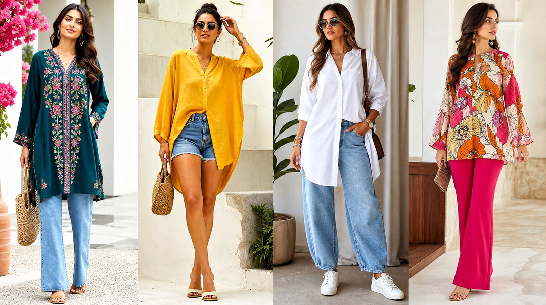 50 Long Tops Outfit Ideas for Polished Everyday Style Wins