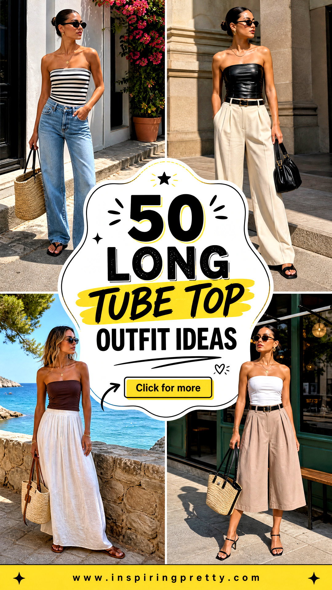 50 Long Tube Top Outfit Ideas for Bold Summer Style Inspo - 50 Long Tube Top Outfit Ideas for Bold Summer Style Inspo