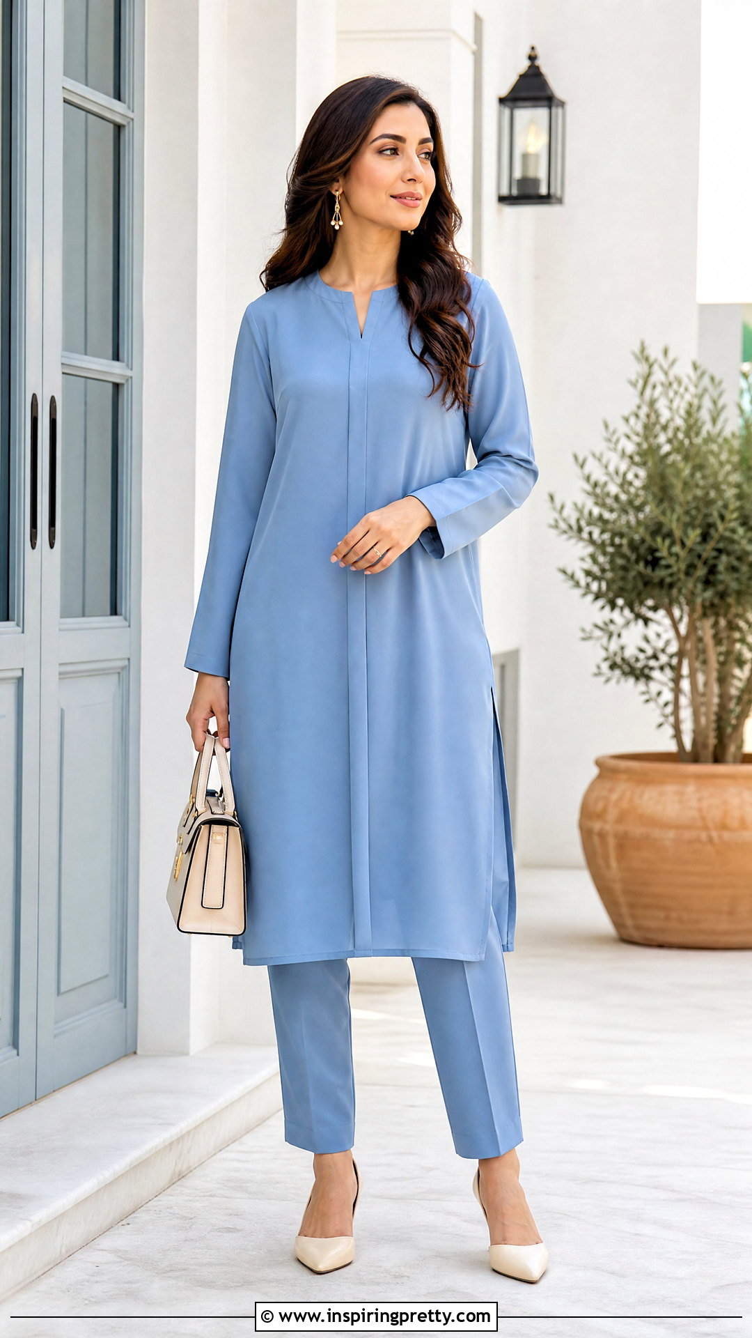 Long Tunic And Pants Set - 50 top and down for ladies