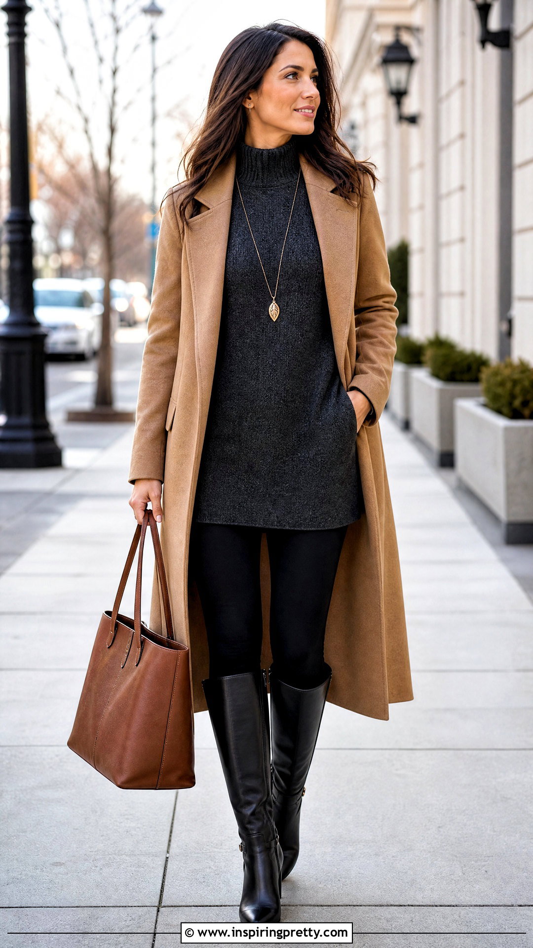Long Tunic Top And Leggings Outfit - 50 winter tops aesthetics