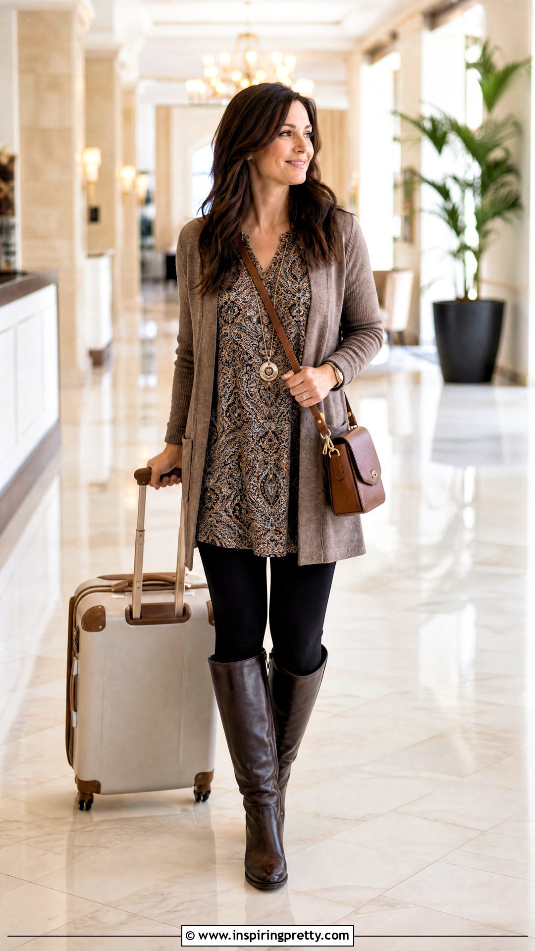 Long Tunic Top With Leggings And Boots - 20 the limited tops outfit ideas