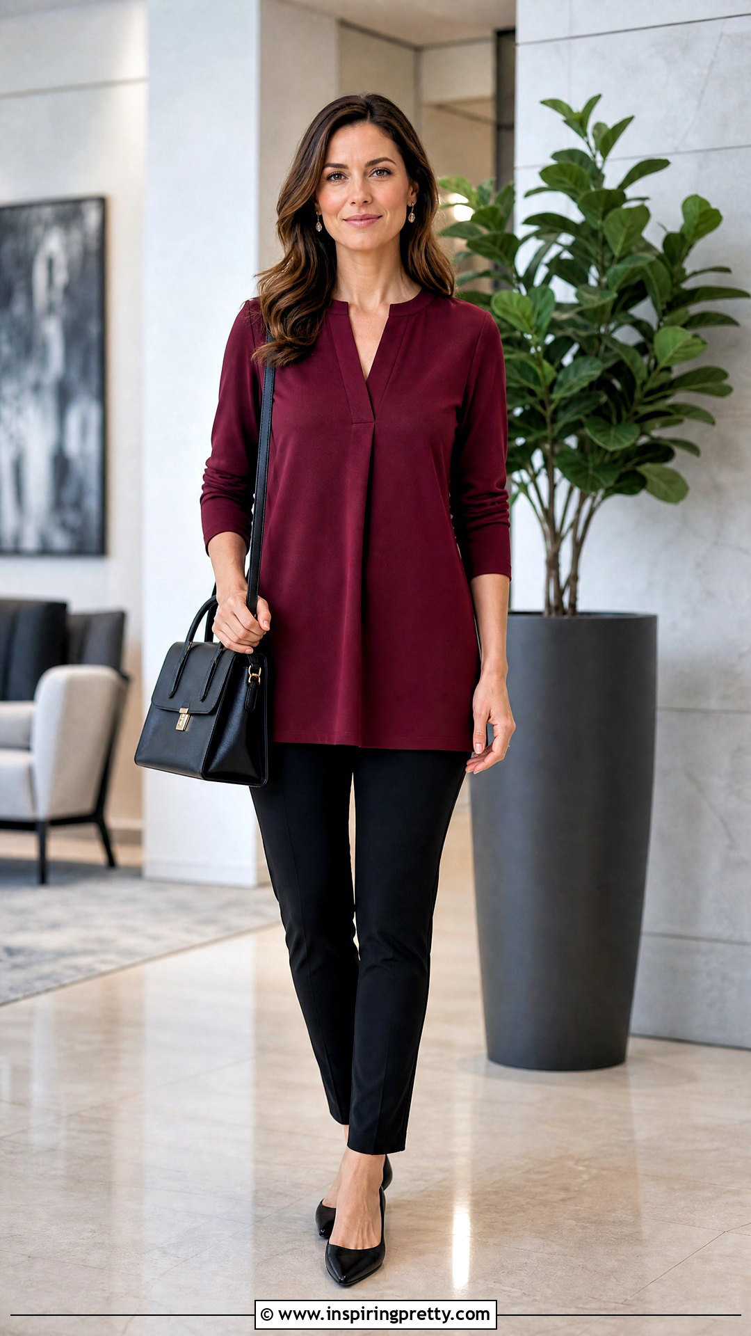 Long Tunic Top With Ponte Pants - 50 long tunic tops outfit ideas