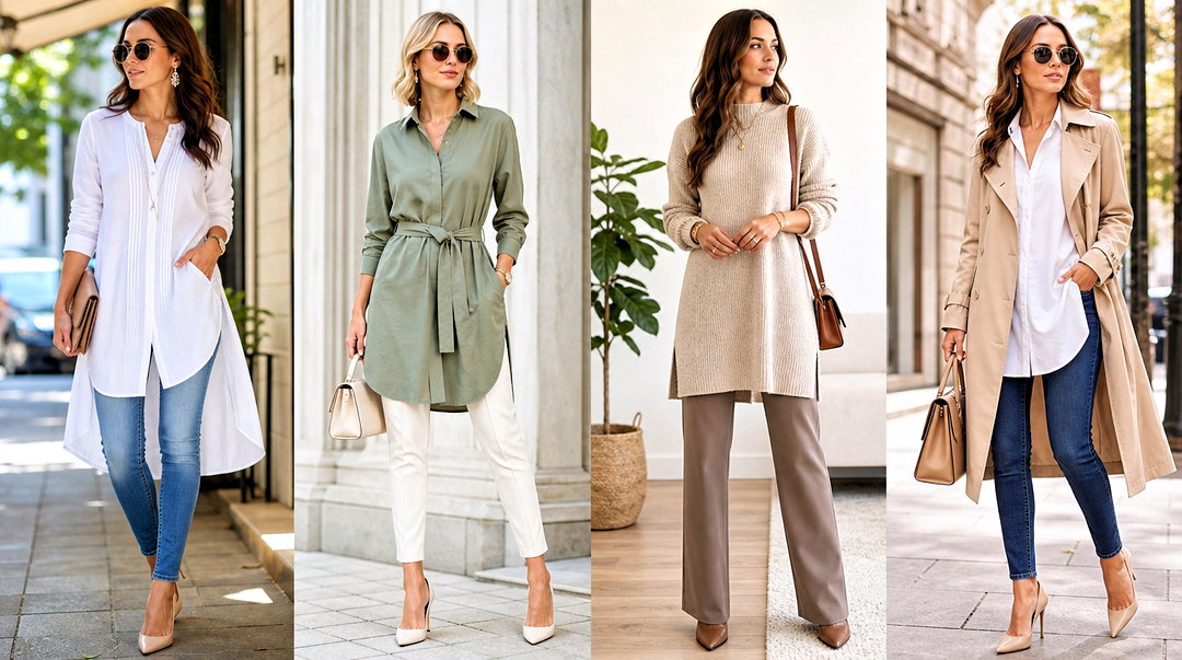 50 Long Tunic Tops Outfit Ideas for Chic Modest Layering