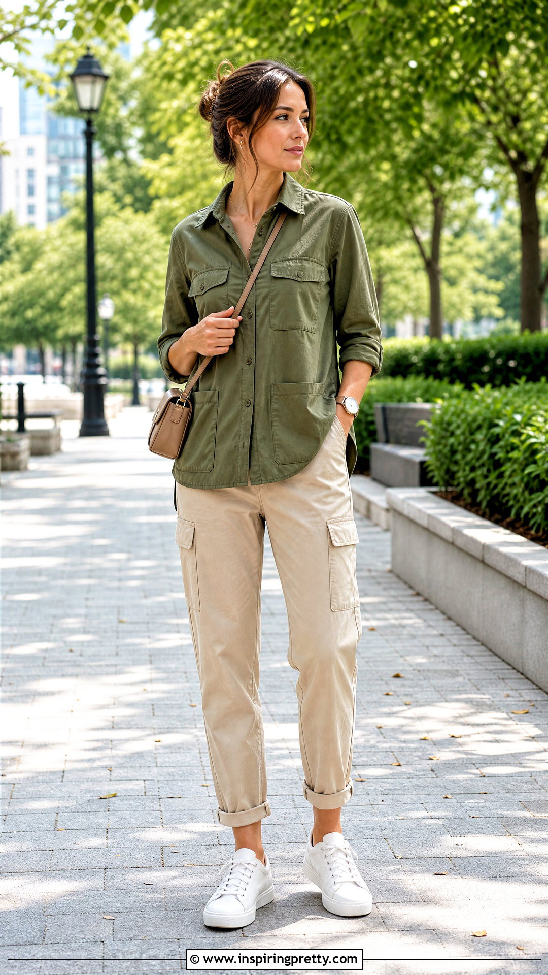 Long Utility Top With Cargo Trousers - 50 long tops for women