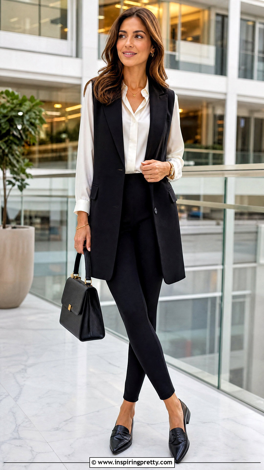 Long Vest And Blouse With Leggings - 25 dressy top with leggings