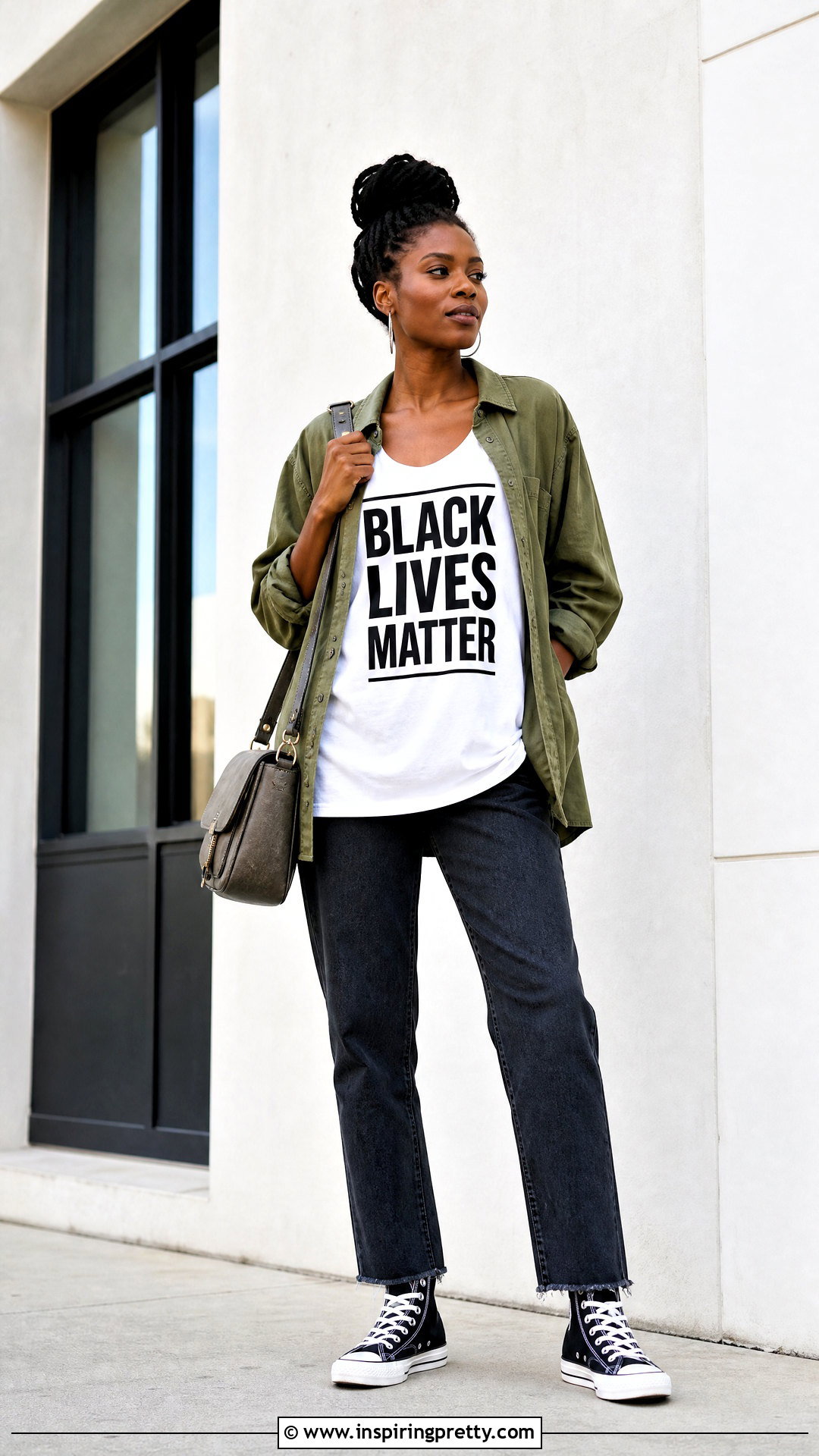 Longline Black Lives Matter Tank With Straight Leg Jeans - 20 black lives matter tank tops