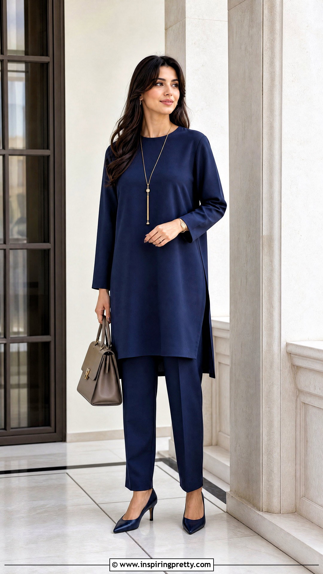 Longline Top And Straight Trouser Set - 50 two pics trouser and tops
