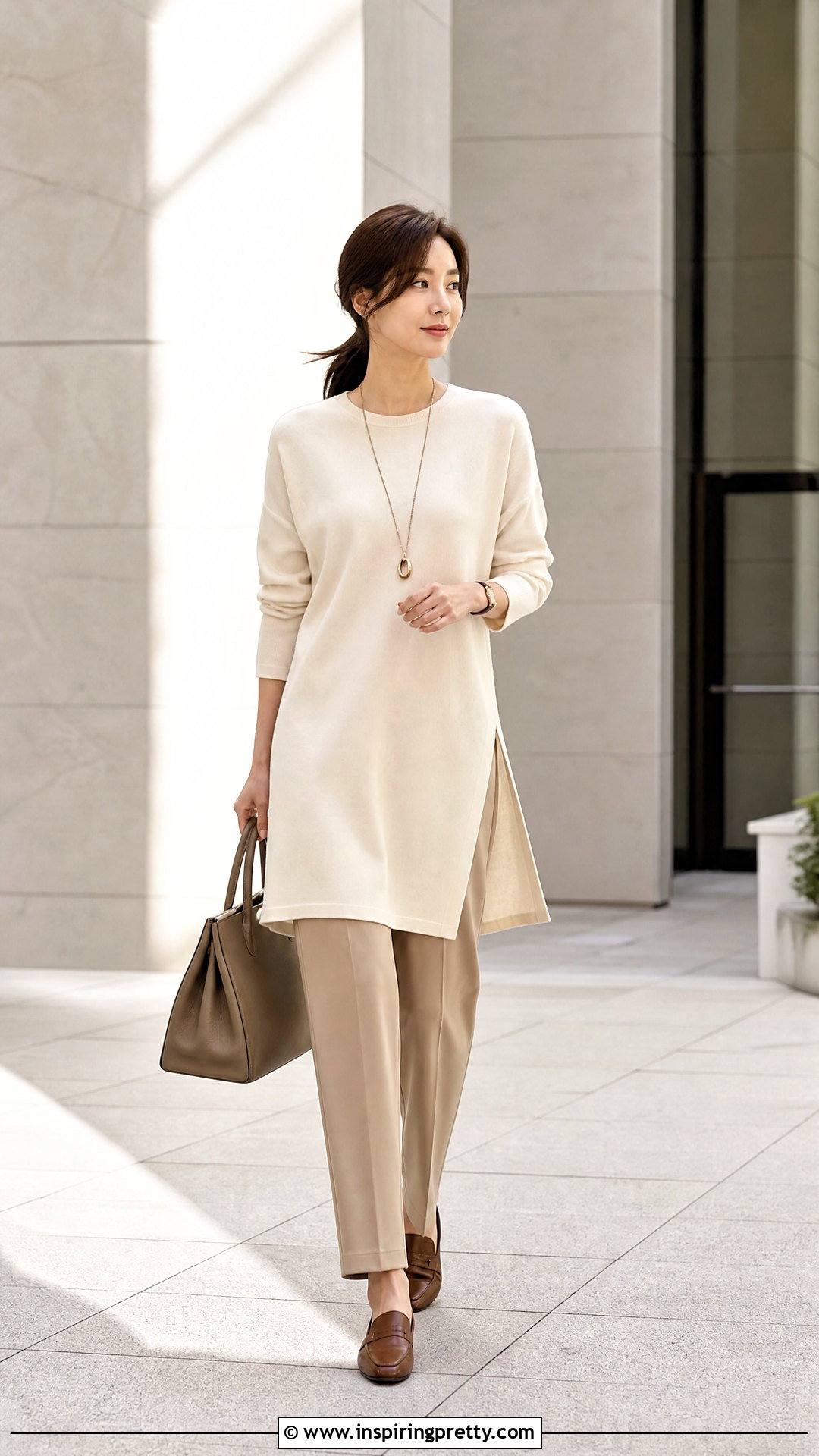 Longline Tunic Top Outfit - 50 korean tops for women
