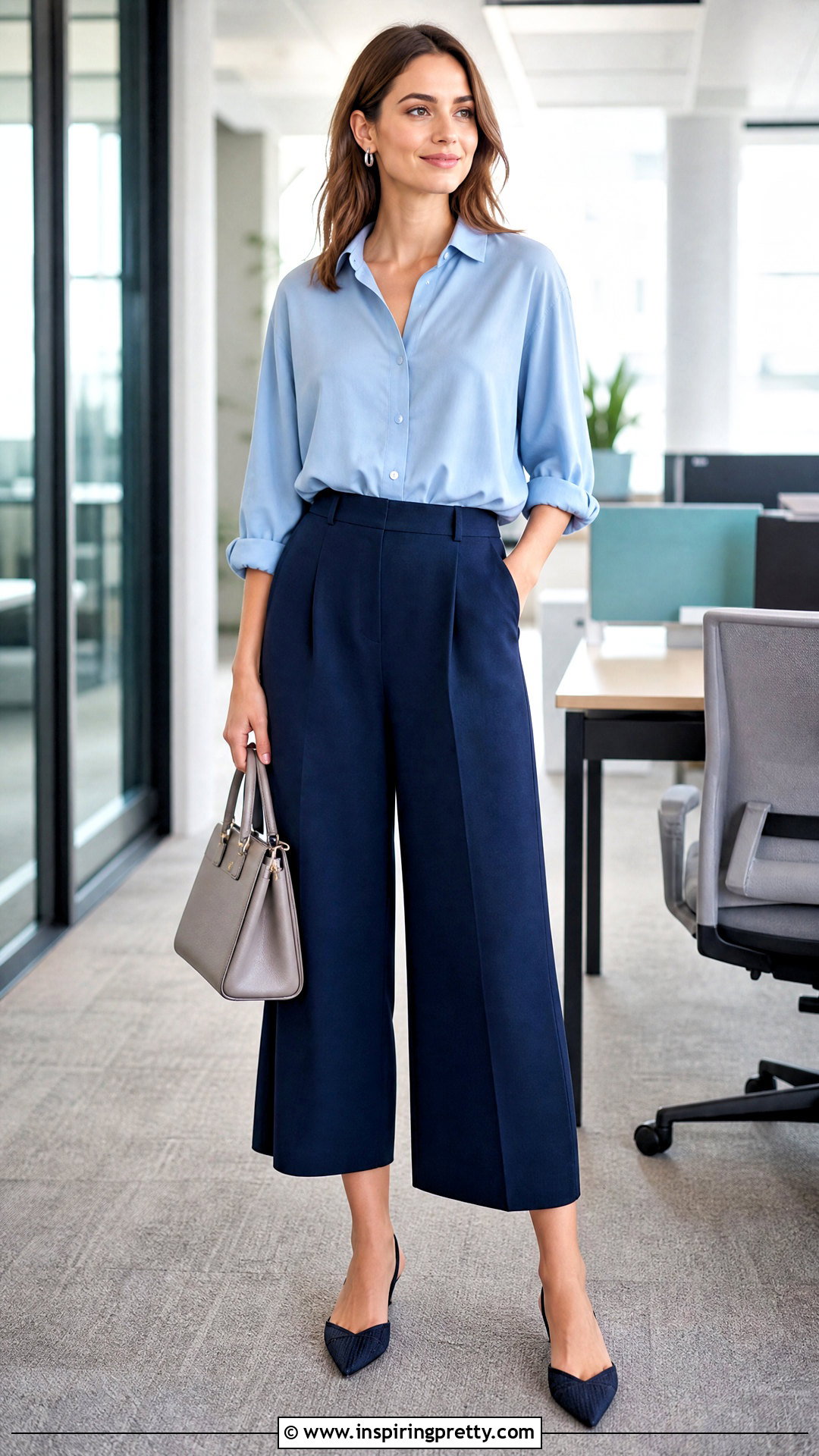 Loose Blouse And Culottes Outfit - 50 loose top outfit ideas