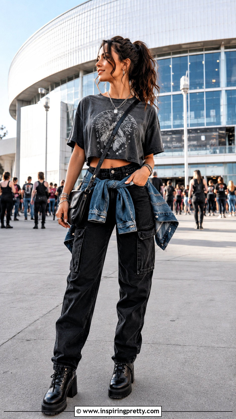 Loose Crop Top Concert Outfit - 50 loose crop top outfits
