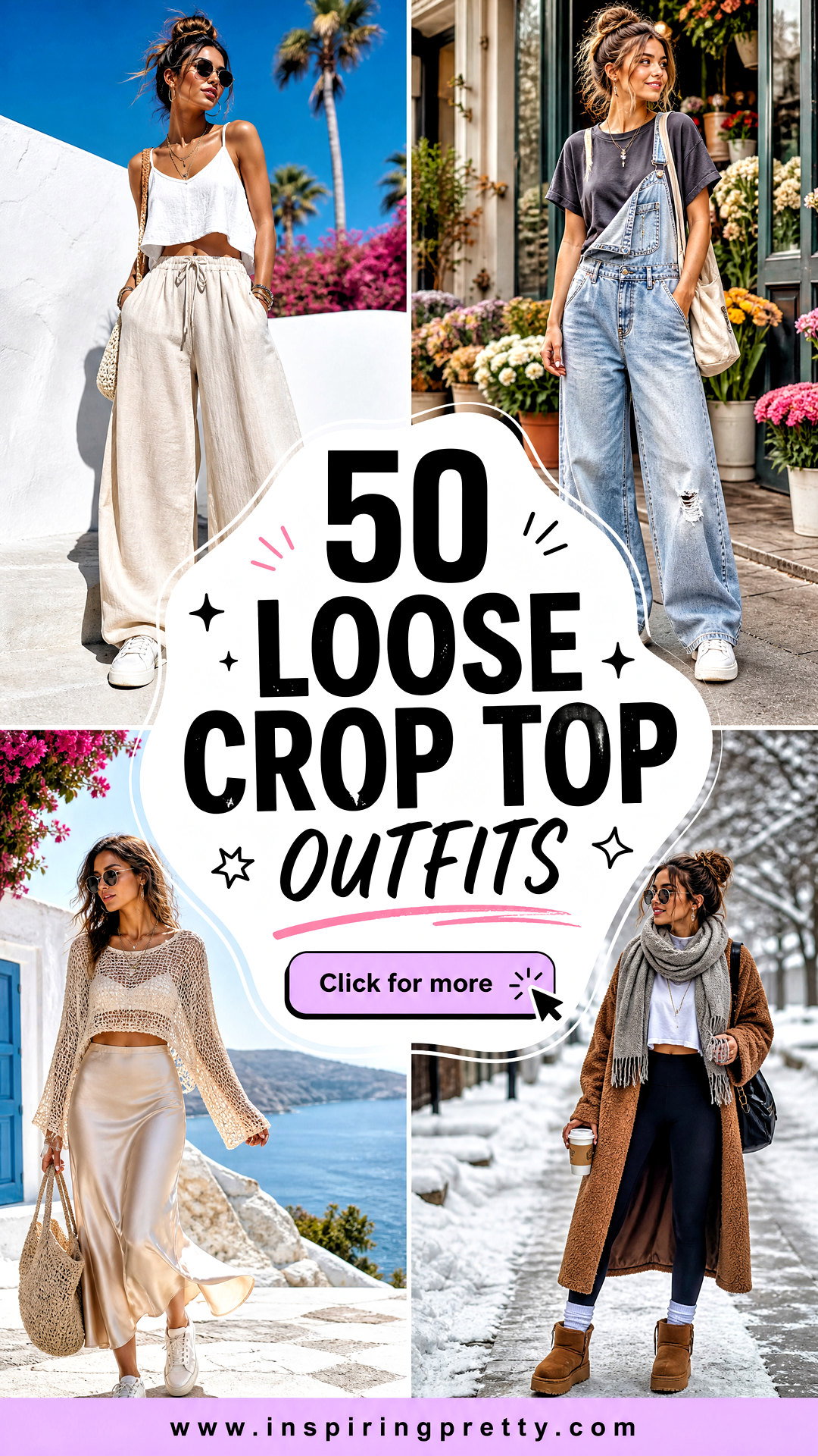 50 Loose Crop Top Outfits for Cool Carefree Summer Days - 50 Loose Crop Top Outfits for Cool, Carefree Summer Days