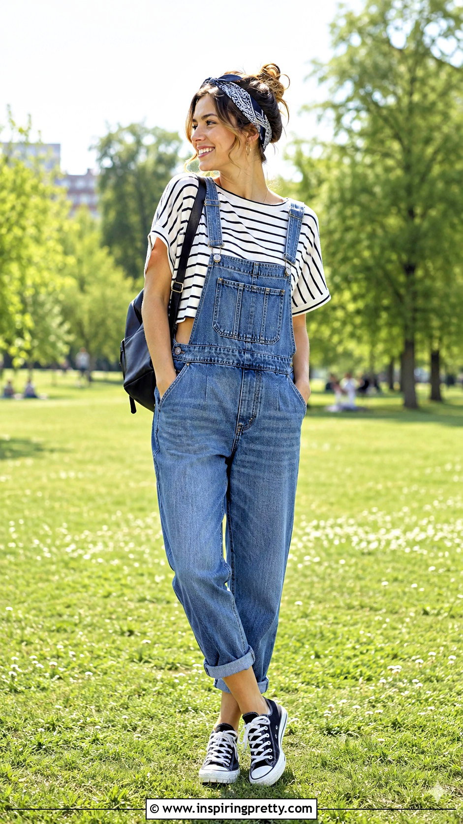 Loose Crop Top With Overalls - 50 loose crop top outfits