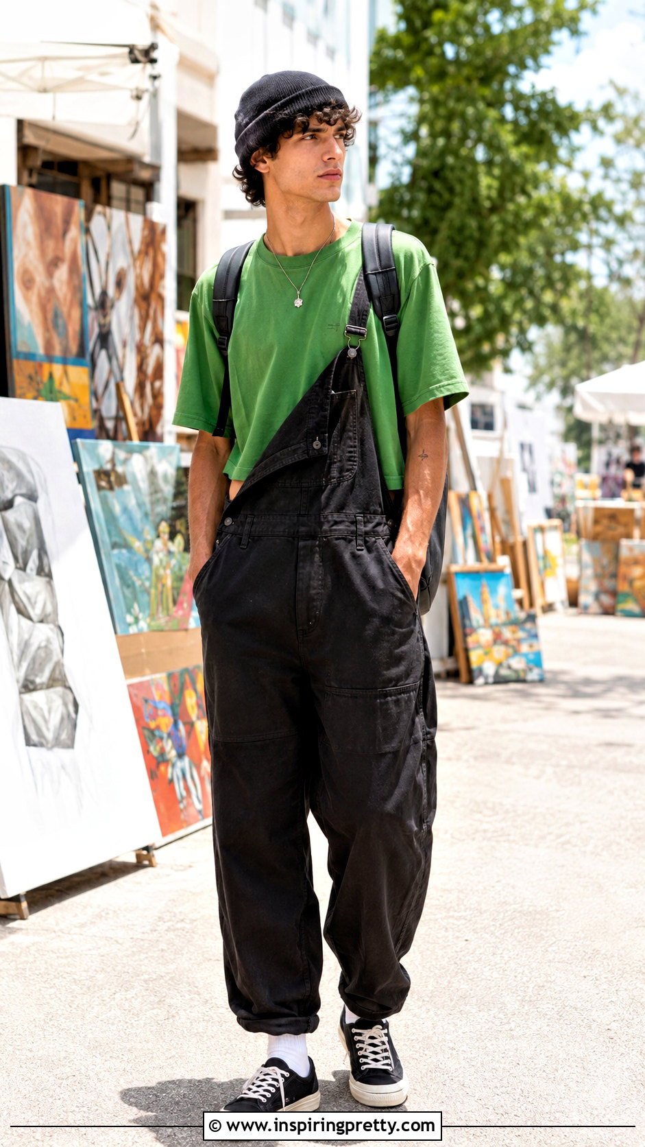 Loose Crop Top With Overalls - 25 Loose Crop Top Men outfit ideas