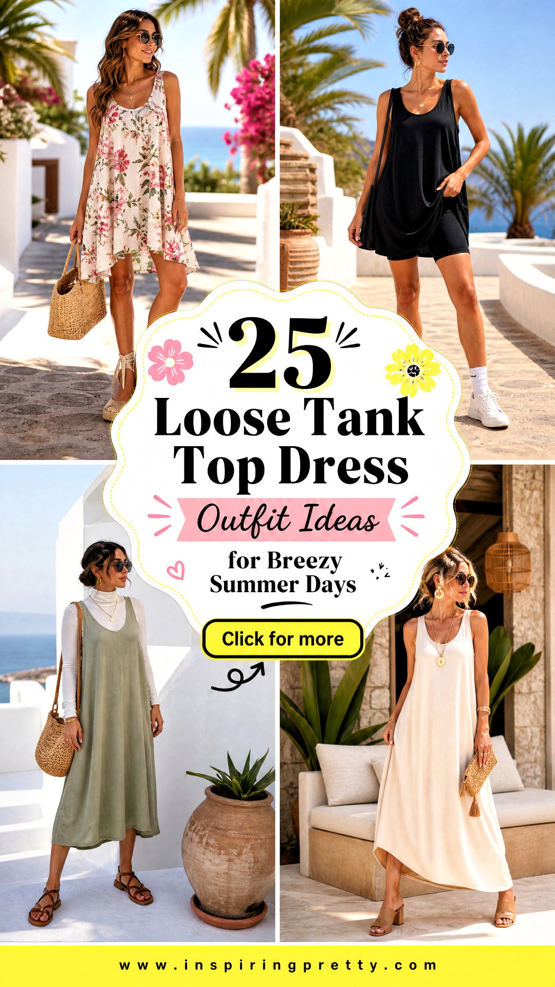 25 Loose Tank Top Dress Outfit Ideas for Breezy Summer Days - 25 Loose Tank Top Dress Outfit Ideas for Breezy Summer Days
