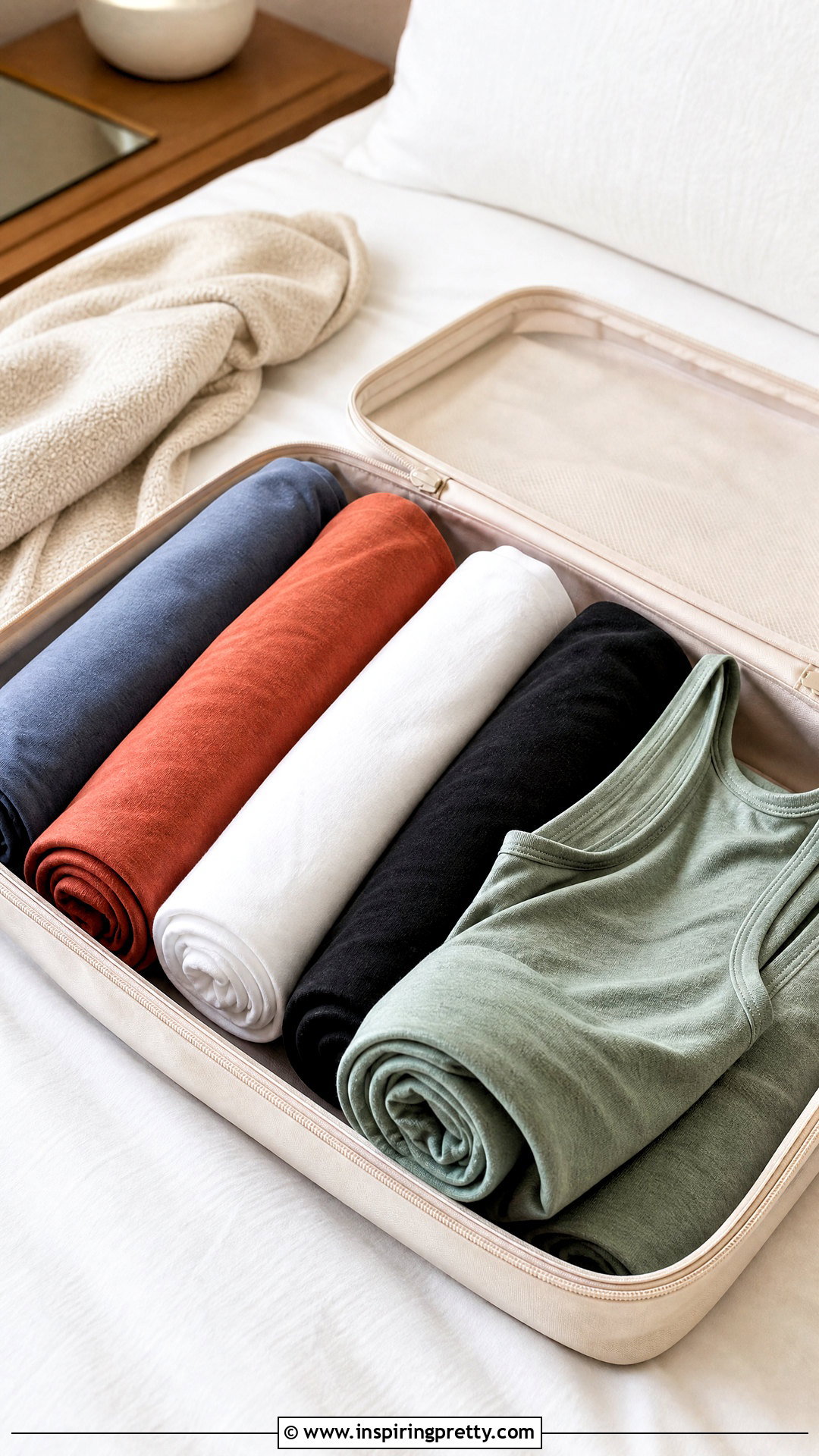 Loose Tank Top Travel Roll - how to fold tank tops for storage (20 ways)