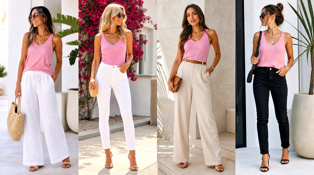 25 Love Pink Tank Top Outfit Ideas for Cute Casual Style