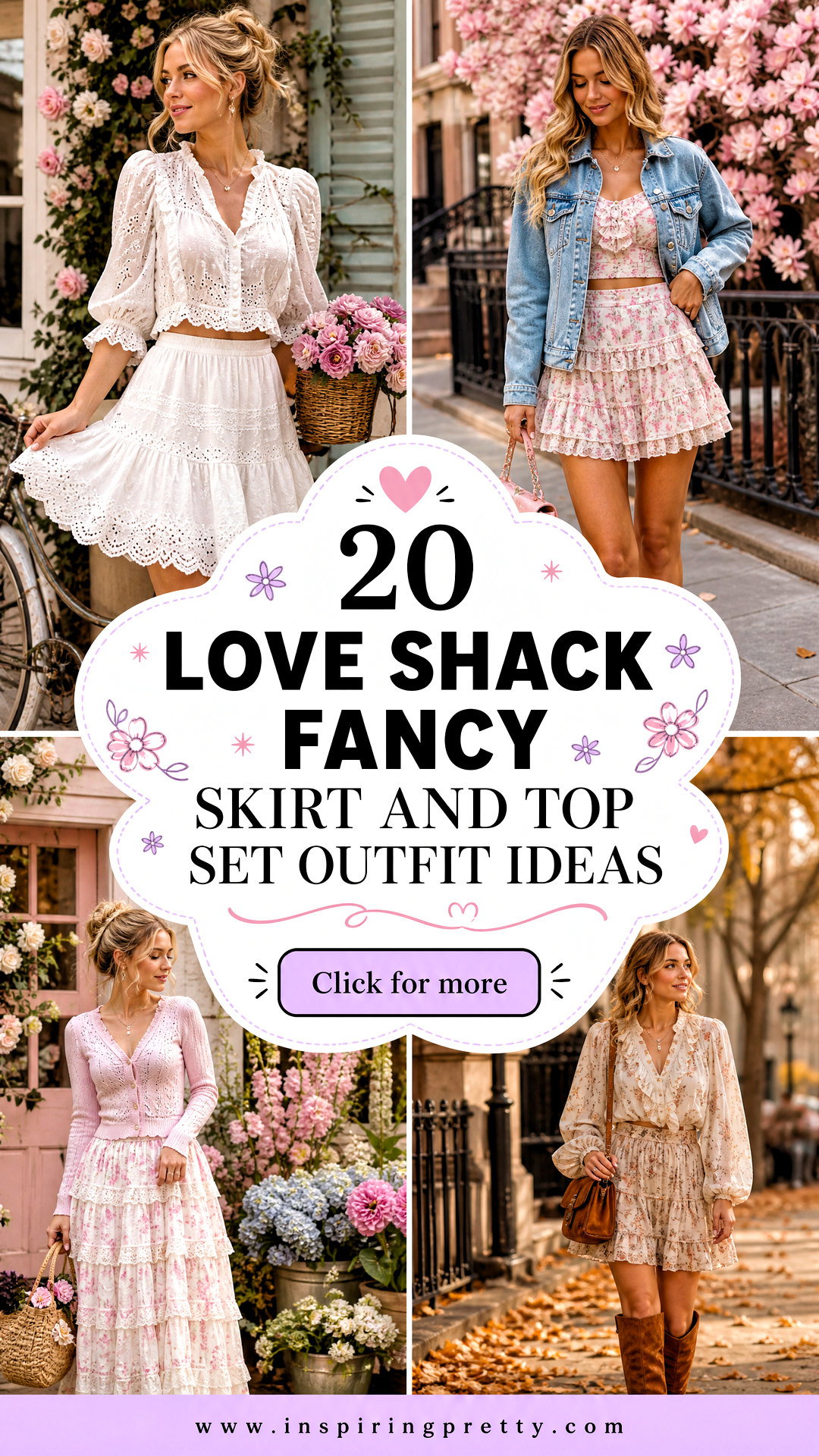 20 Love Shack Fancy Skirt and Top Set Outfit Ideas to Copy - 20 Love Shack Fancy Skirt and Top Set Outfit Ideas to Copy