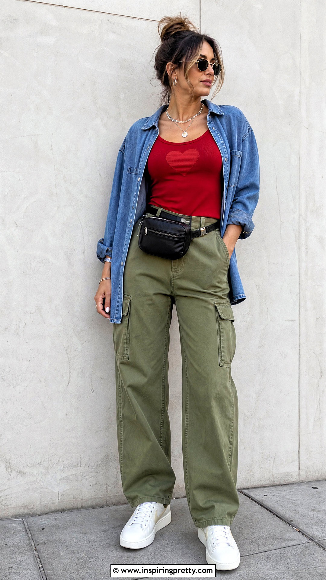 Love Tank Top With Cargo Pants - 25 Love Tank Top outfit ideas