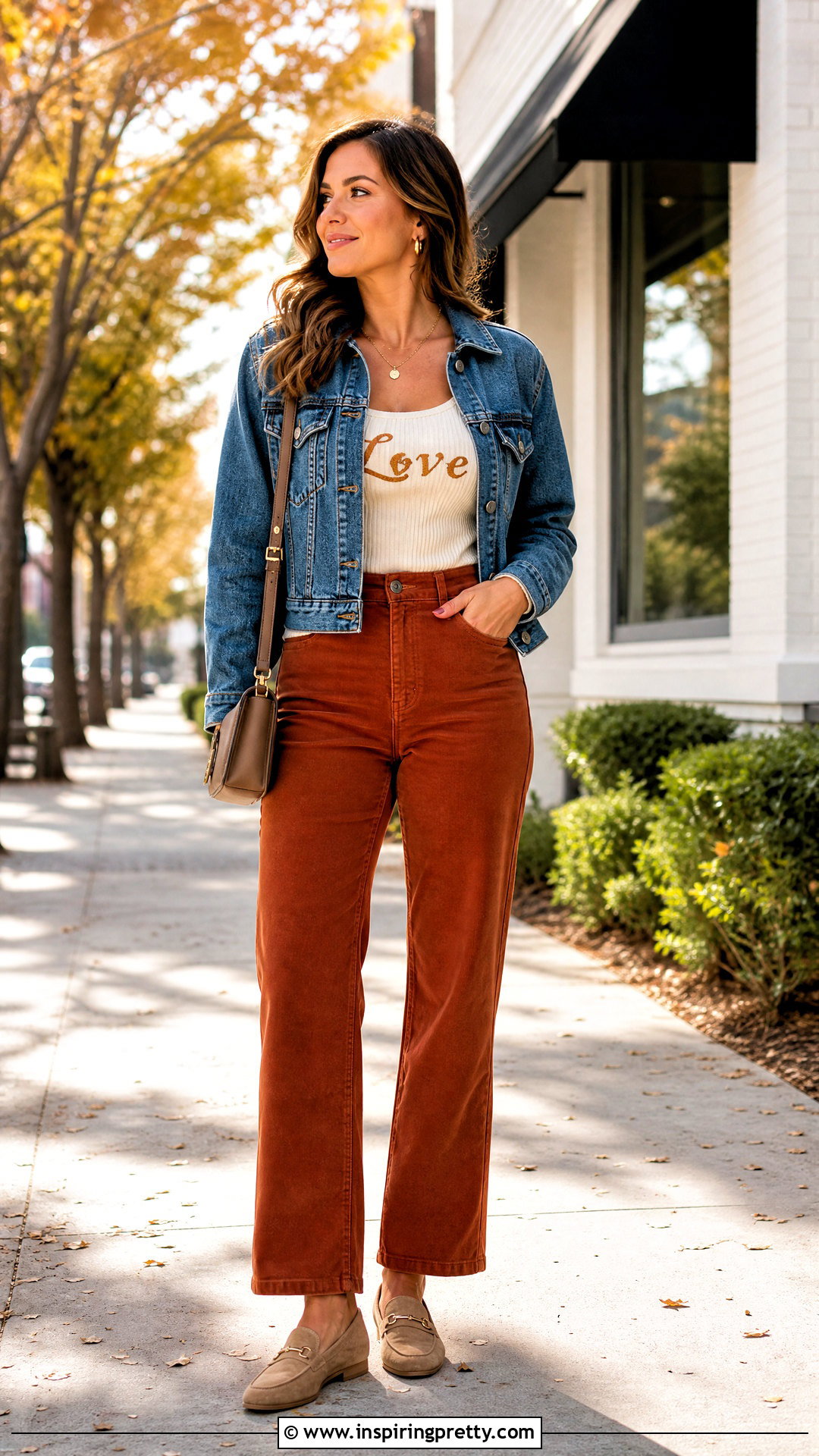 Love Tank Top With Corduroy Pants - 25 Love Tank Top outfit ideas
