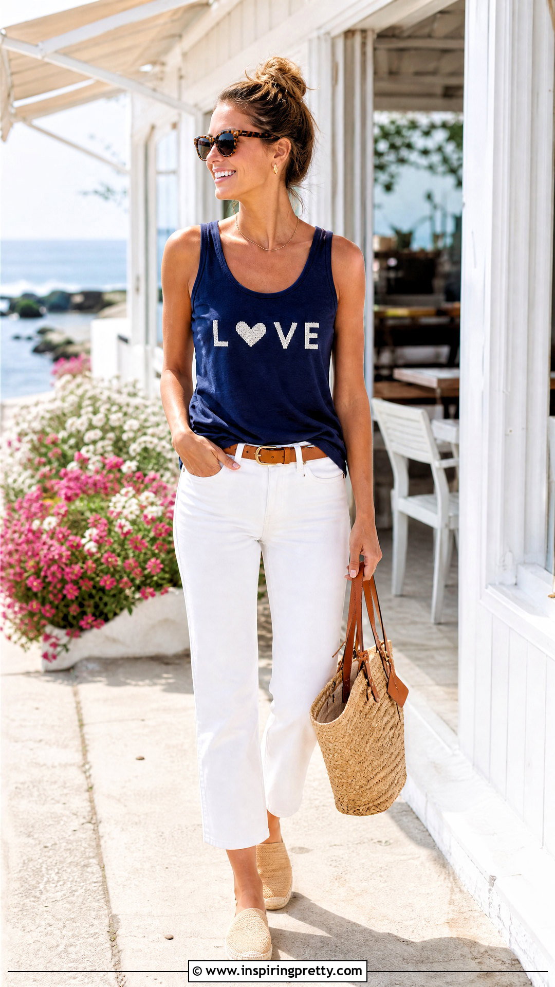 Love Tank Top With White Jeans - 25 Love Tank Top outfit ideas