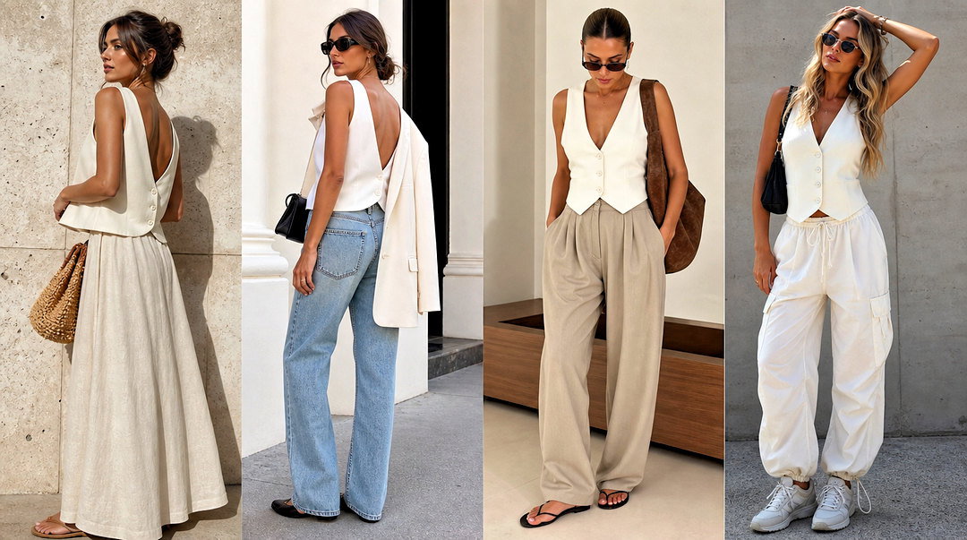 20 Low Back Vest Top Outfit Ideas for Sleek Night-Out Looks