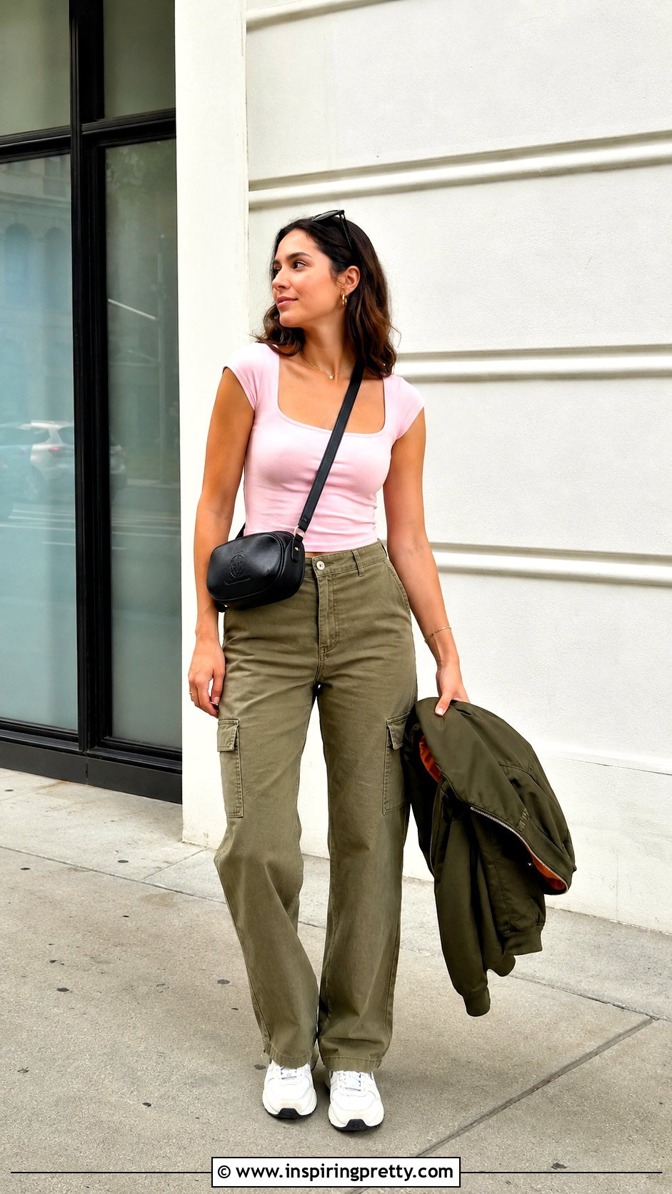 Lula Top With Cargo Pants - 20 aritzia sunday best lula top outfit ideas
