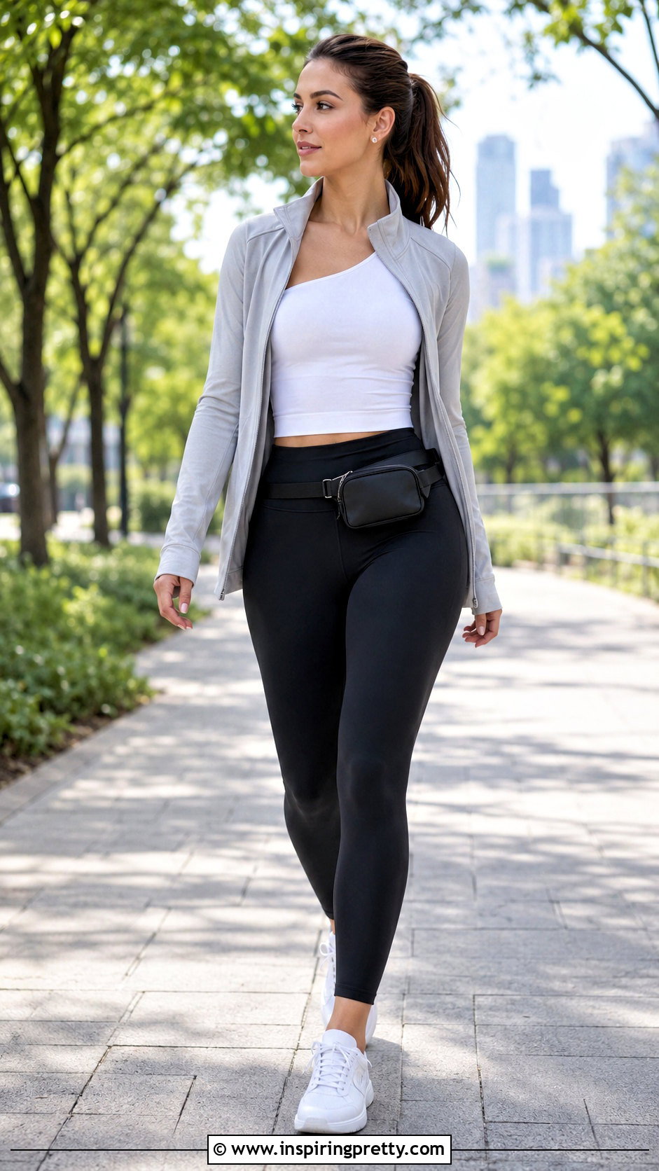Lululemon Asymmetrical Top With Leggings And Define Jacket - 20 lululemon asymmetrical top outfit ideas