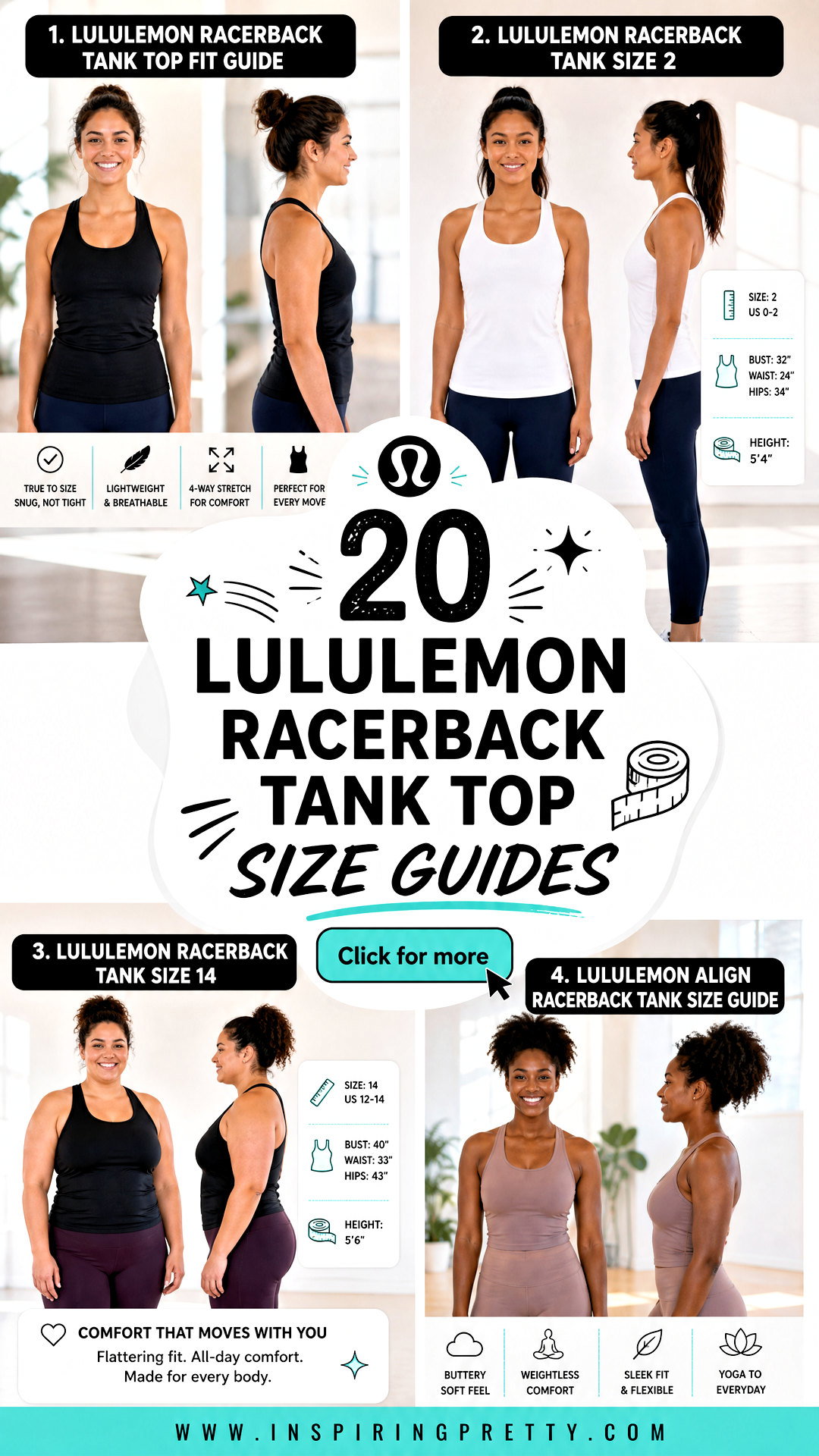 20 Lululemon Racerback Tank Top Size Guides for a Great Fit - 20 Lululemon Racerback Tank Top Size Guides for a Great Fit