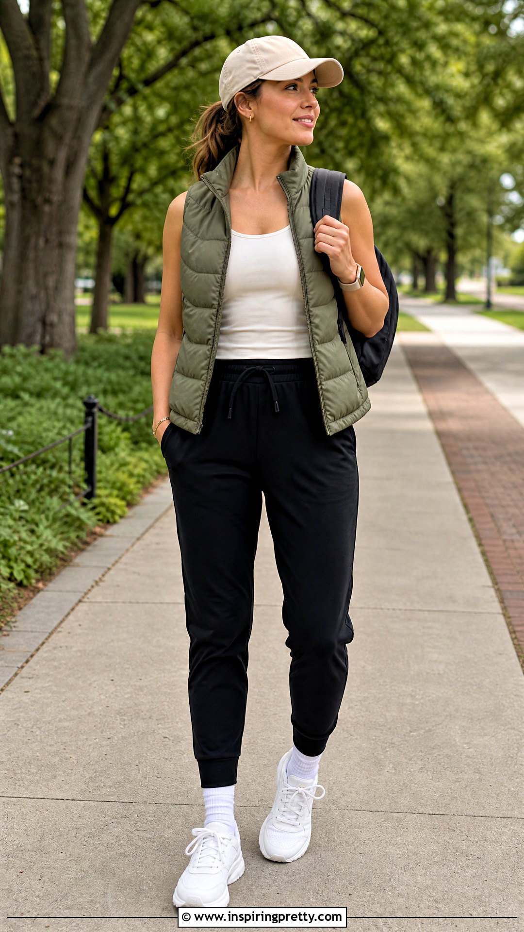 Lululemon Tank With Quilted Vest - 50 lululemon tank top outfit ideas