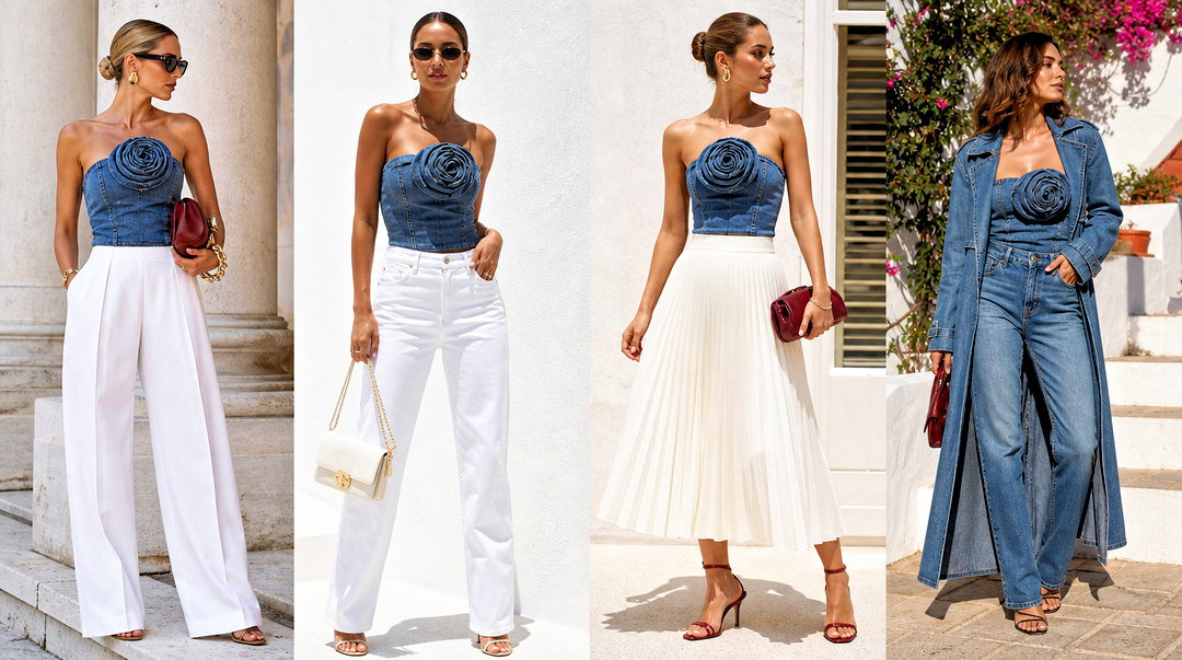 20 Magda Butrym Denim Top Outfit Ideas for Statement Style