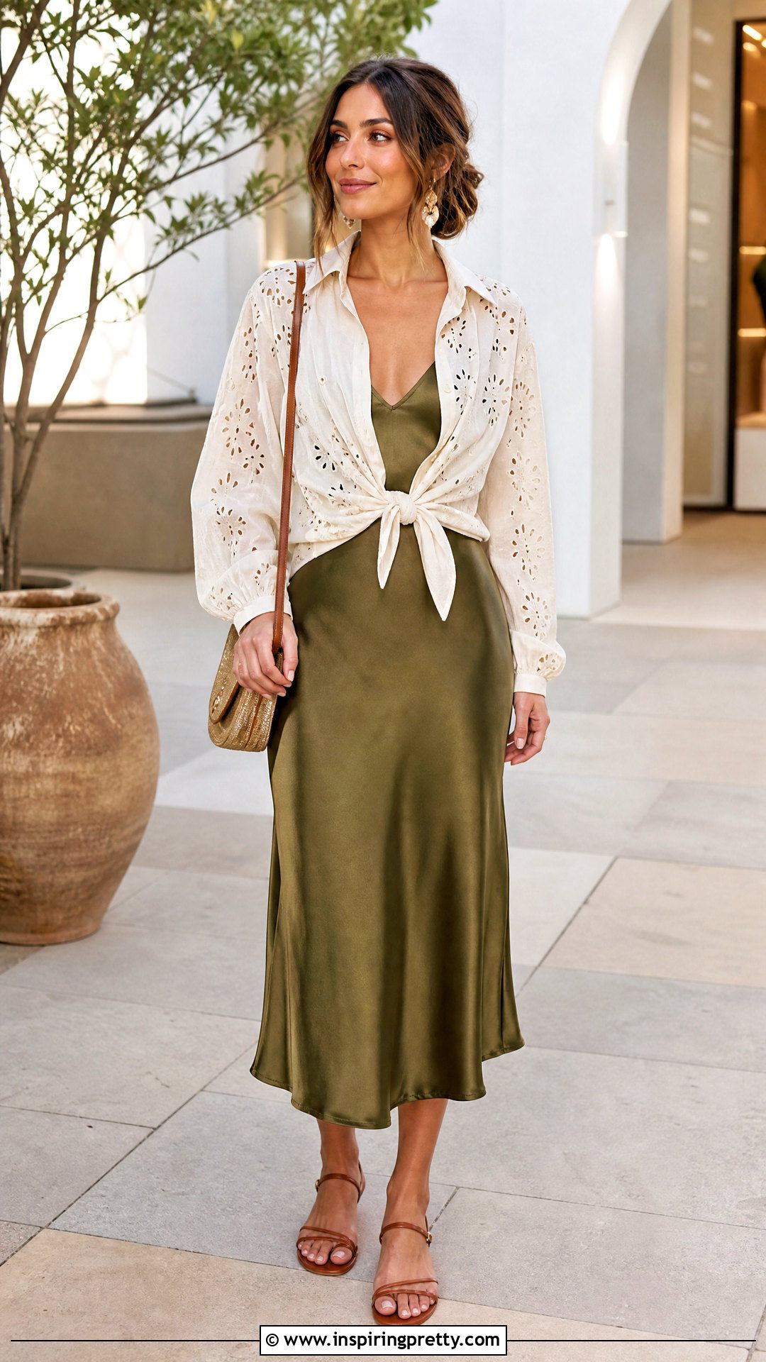 Maisie Cutwork Top With A Slip Dress - 20 free people maisie cutwork top outfit ideas