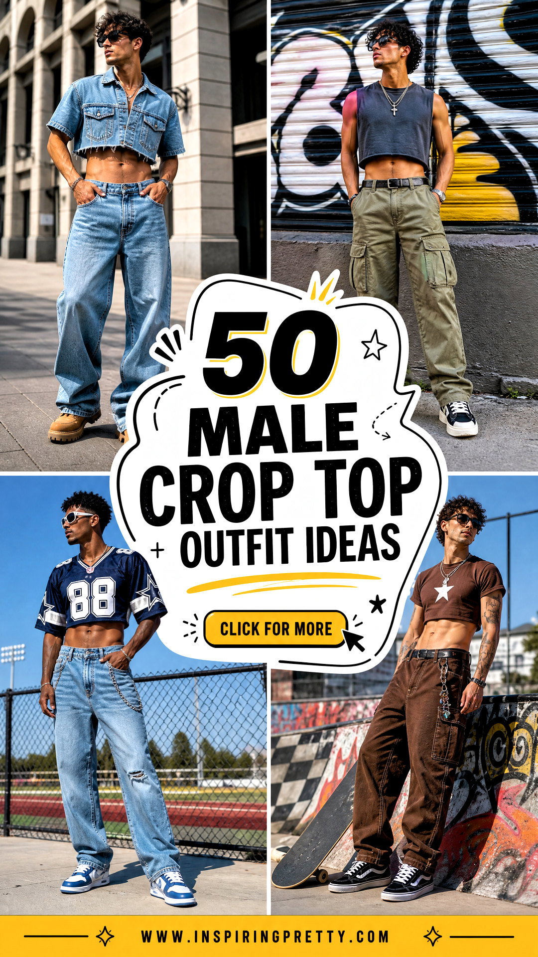 50 Male Crop Top Outfit Ideas for Confident Summer Style - 50 Male Crop Top Outfit Ideas for Confident Summer Style