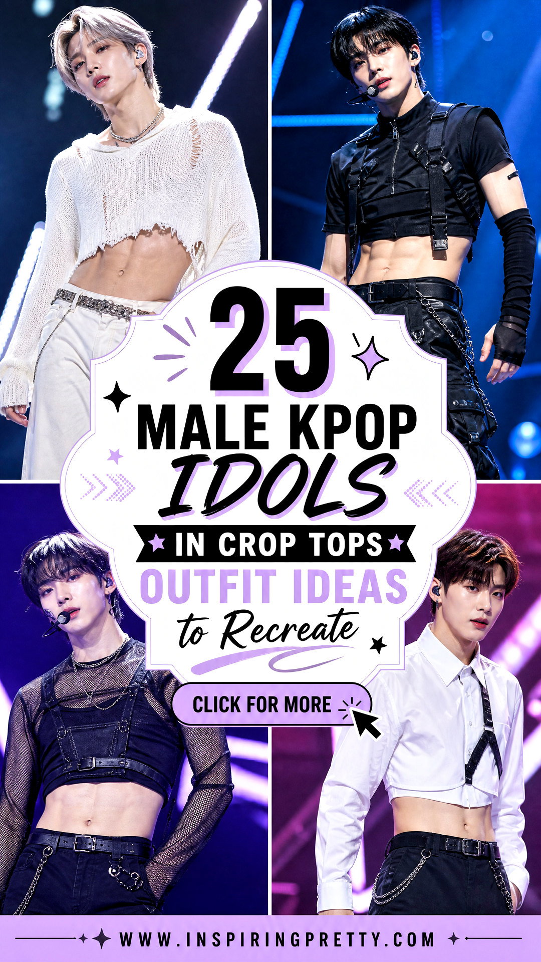 25 Male Kpop Idols in Crop Tops Outfit Ideas to Recreate - 25 Male Kpop Idols in Crop Tops Outfit Ideas to Recreate